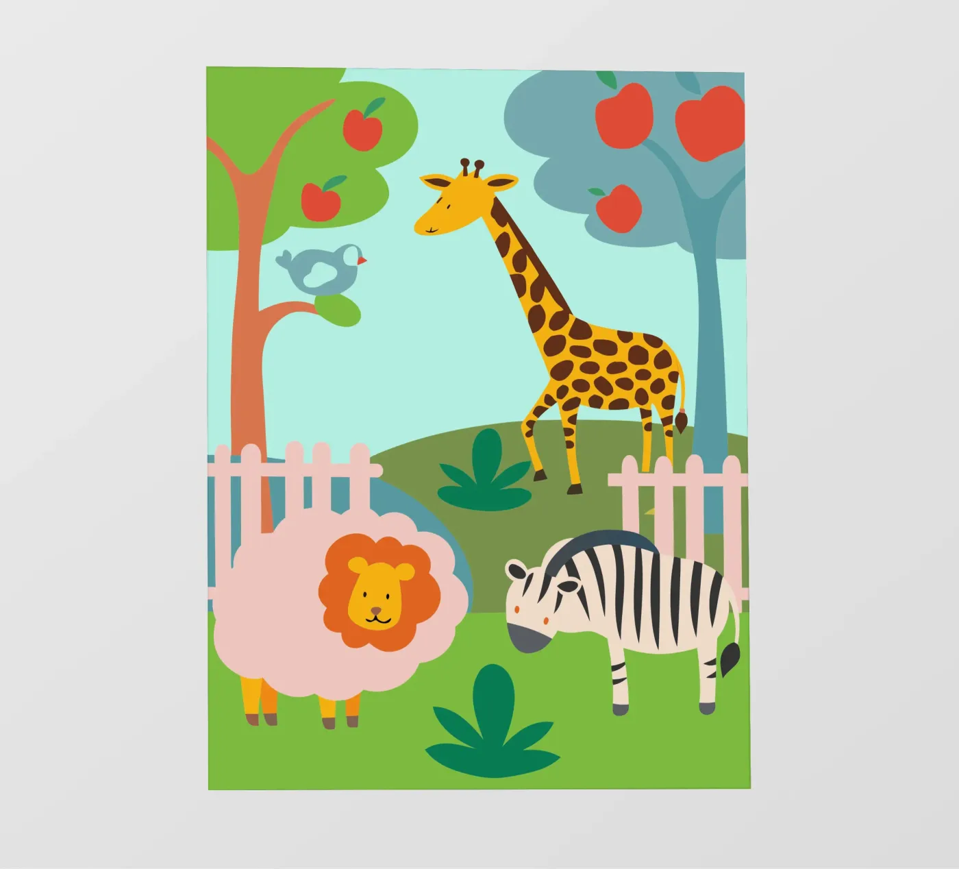 Dierentuin backlit folie van CUTE ANIMALS