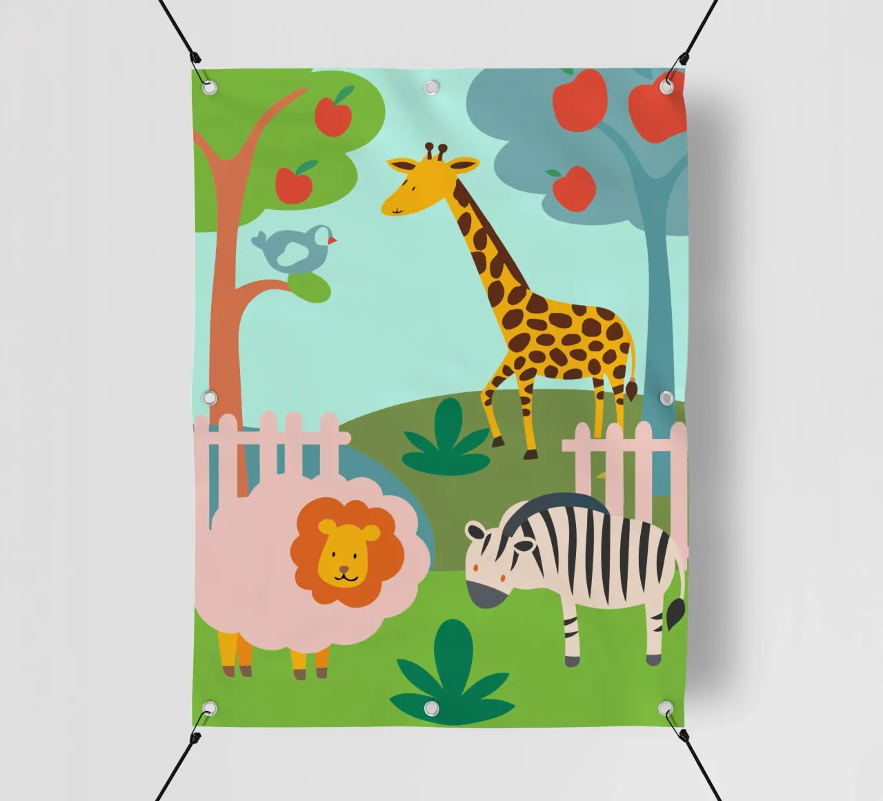 Lo zoo telo in pvc da CUTE ANIMALS