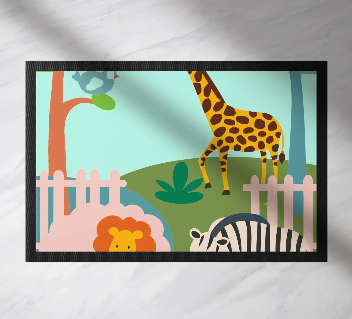 Zoo doormat by CUTE ANIMALS