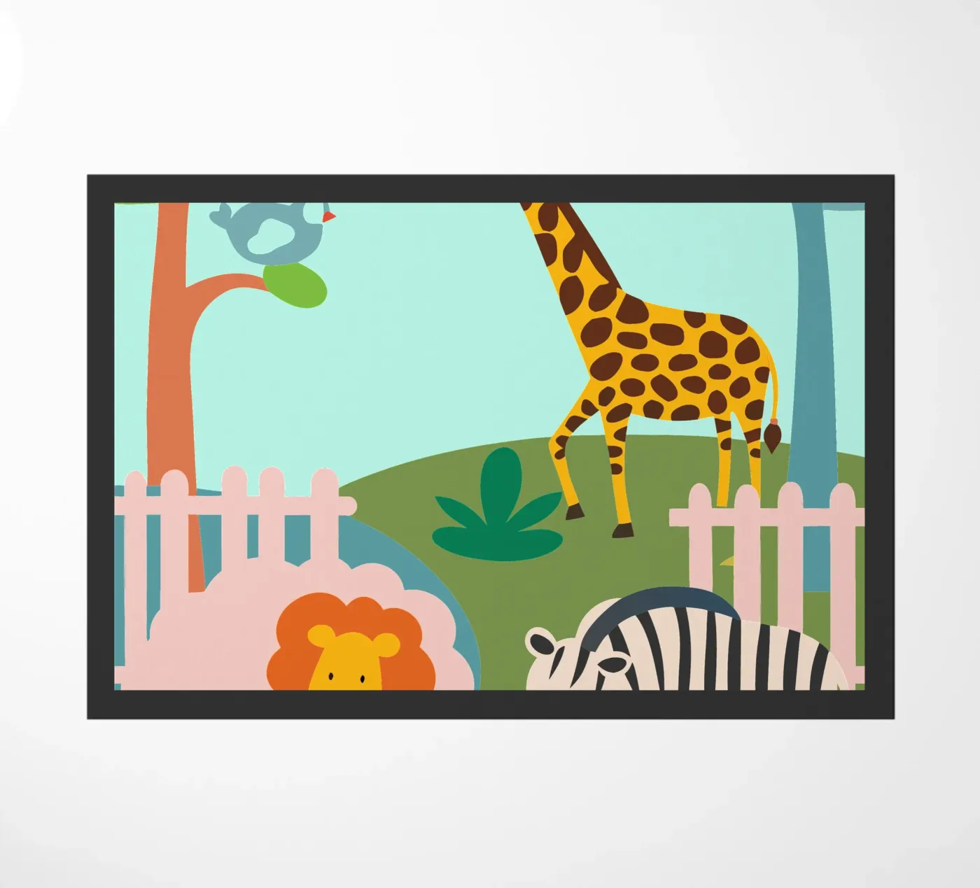 Zoo doormat by CUTE ANIMALS