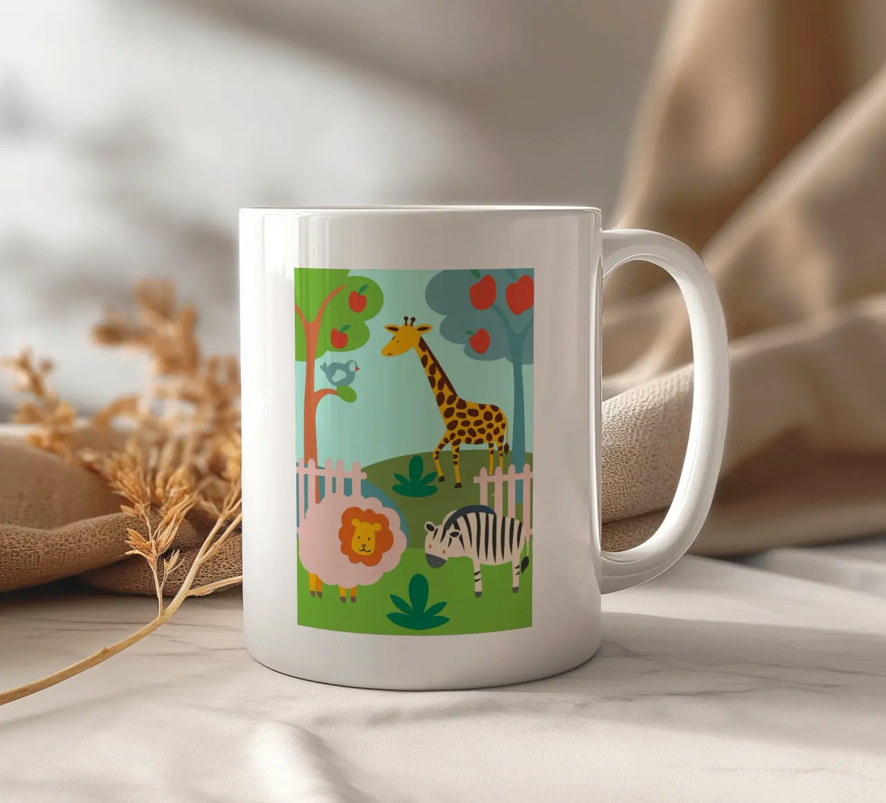 Lo zoo tazza in ceramica da CUTE ANIMALS