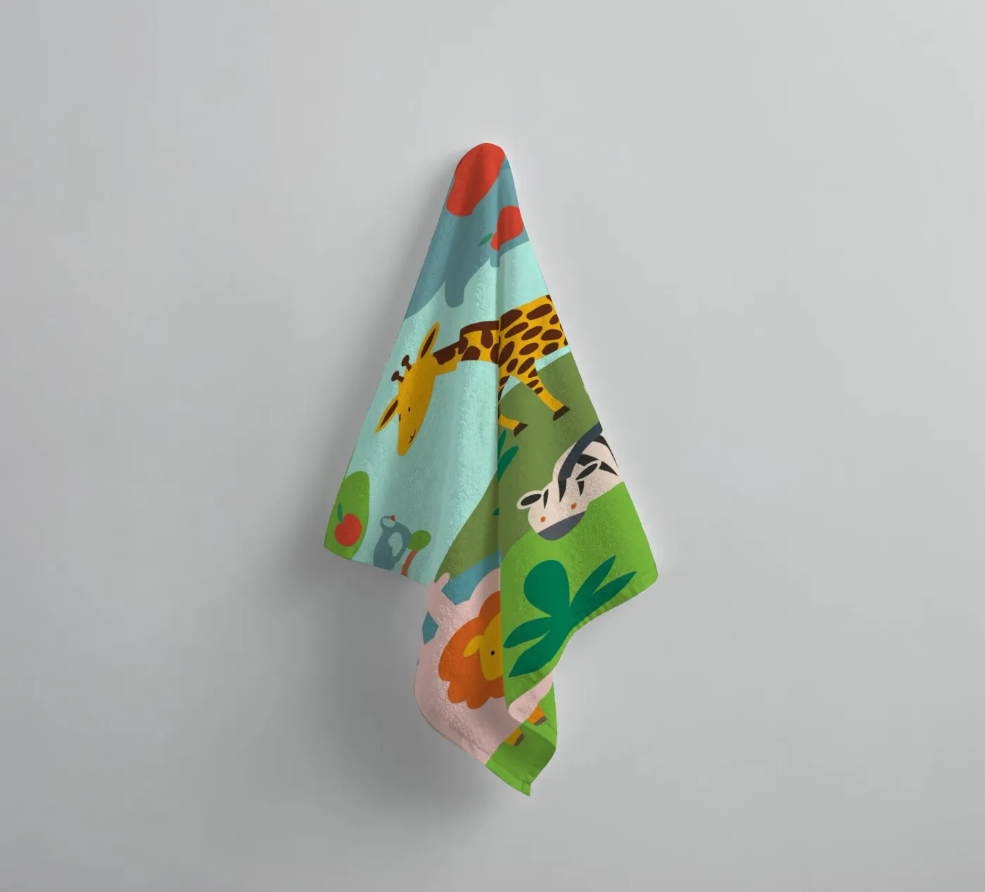 Dierentuin badhanddoek van CUTE ANIMALS
