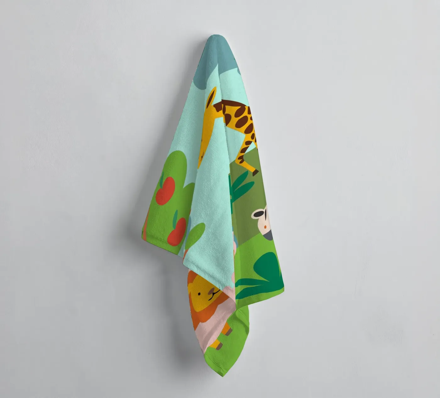 Dierentuin badhanddoek van CUTE ANIMALS
