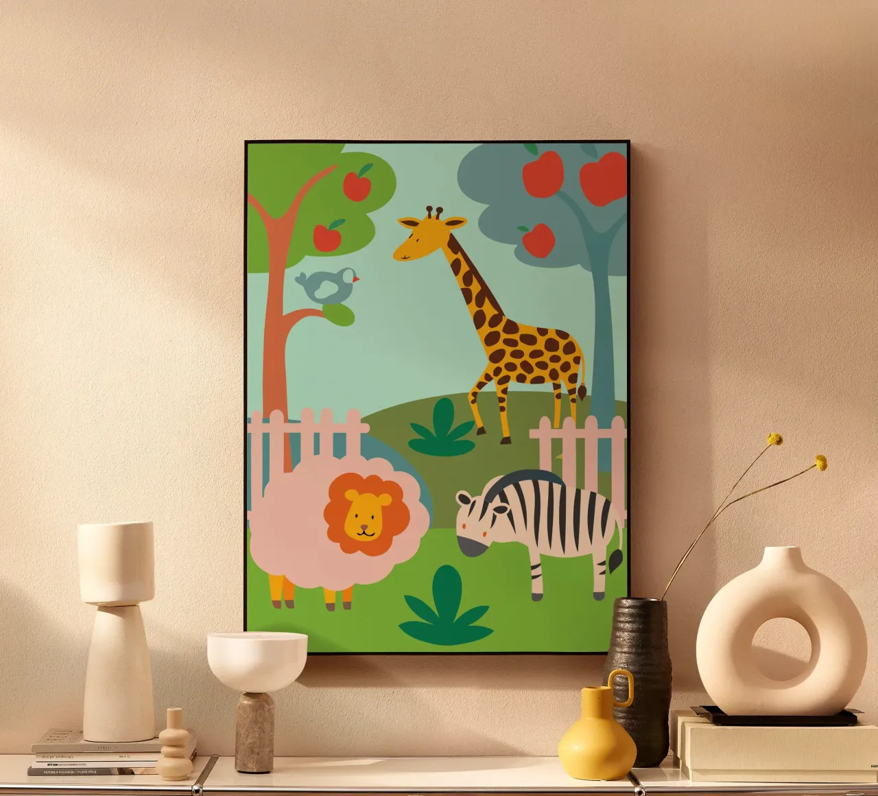 Dierentuin acryl van CUTE ANIMALS