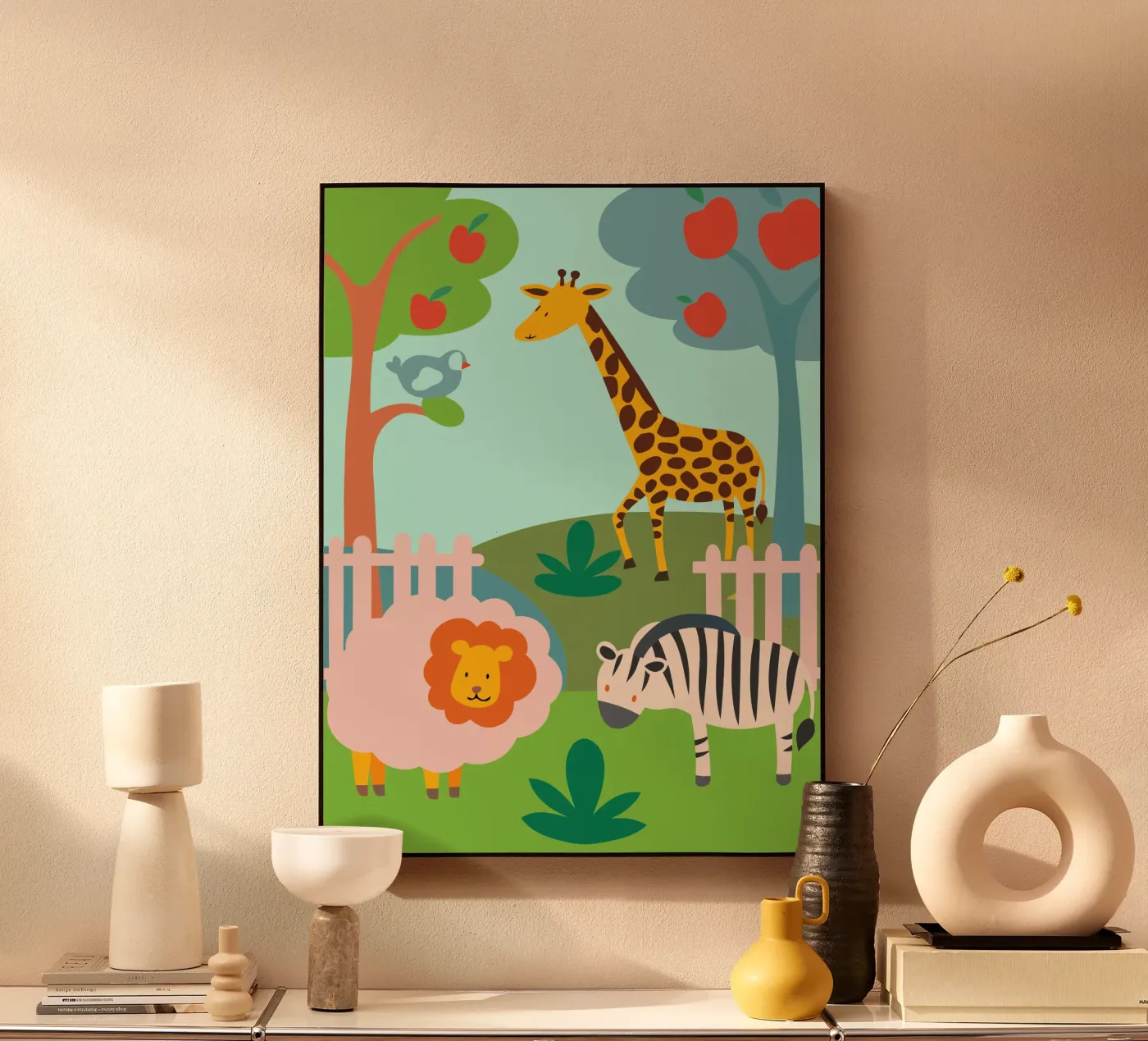 Zoo acryl van CUTE ANIMALS
