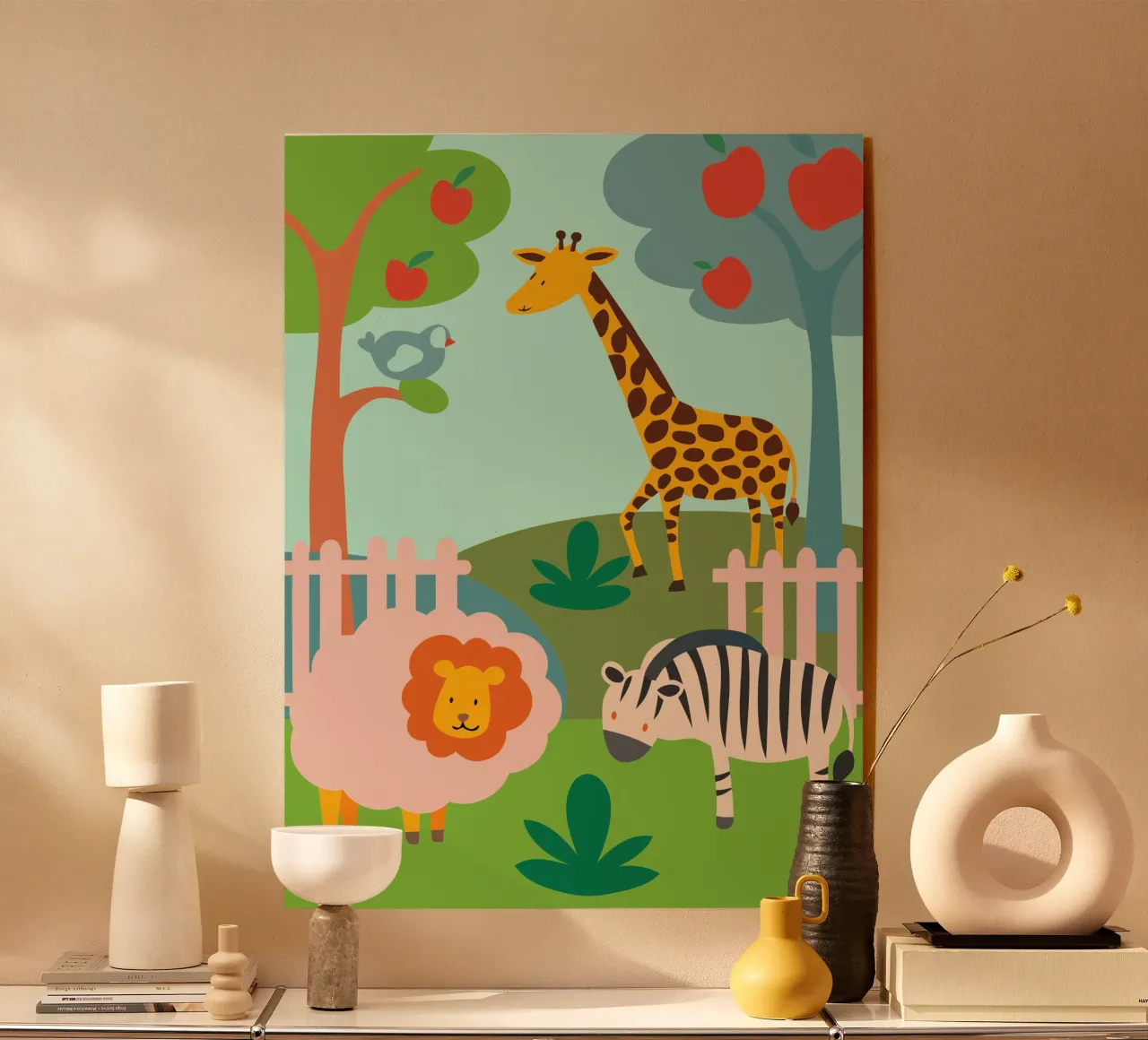 Dierentuin acryl van CUTE ANIMALS