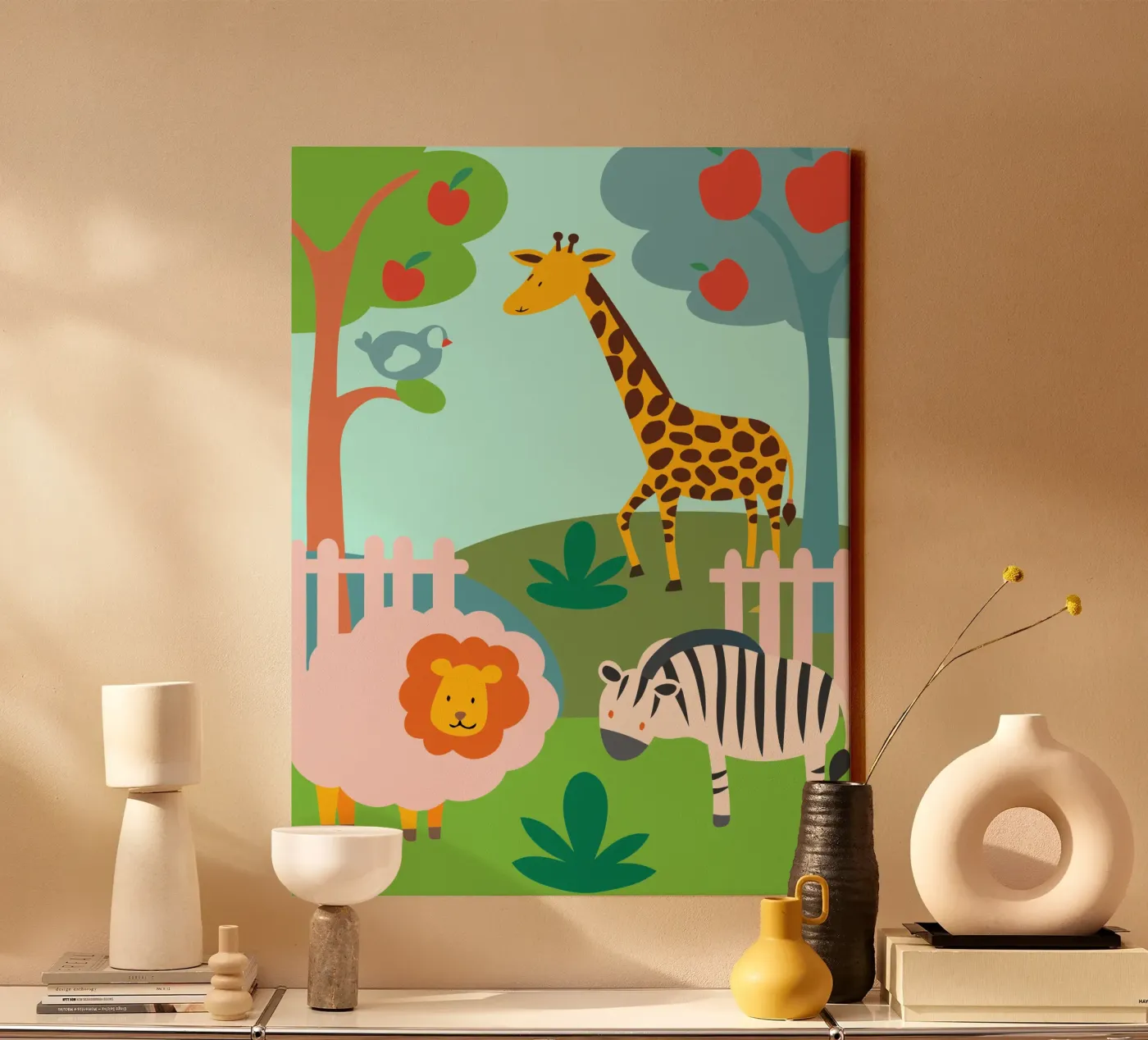 Dierentuin canvas van CUTE ANIMALS