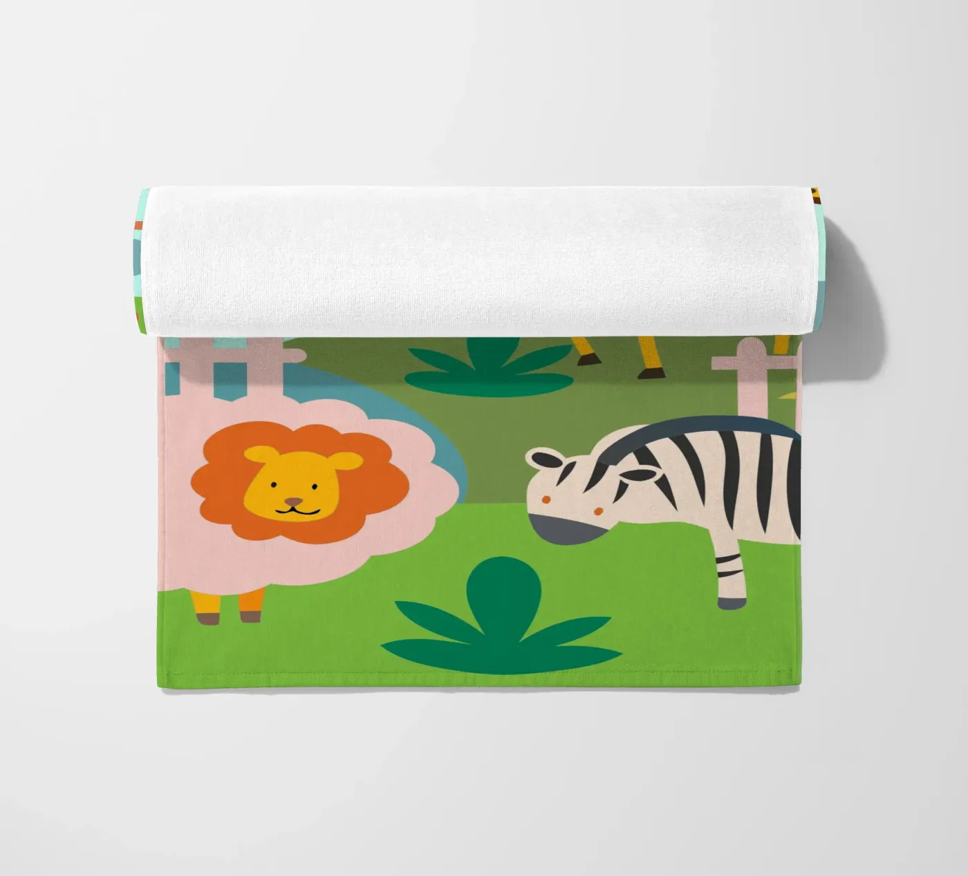 Dierentuin strandhanddoek van CUTE ANIMALS