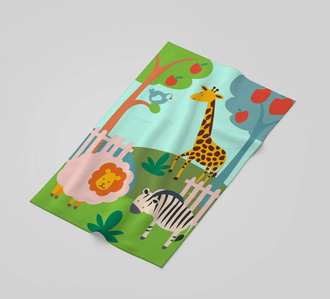 Dierentuin strandhanddoek van CUTE ANIMALS