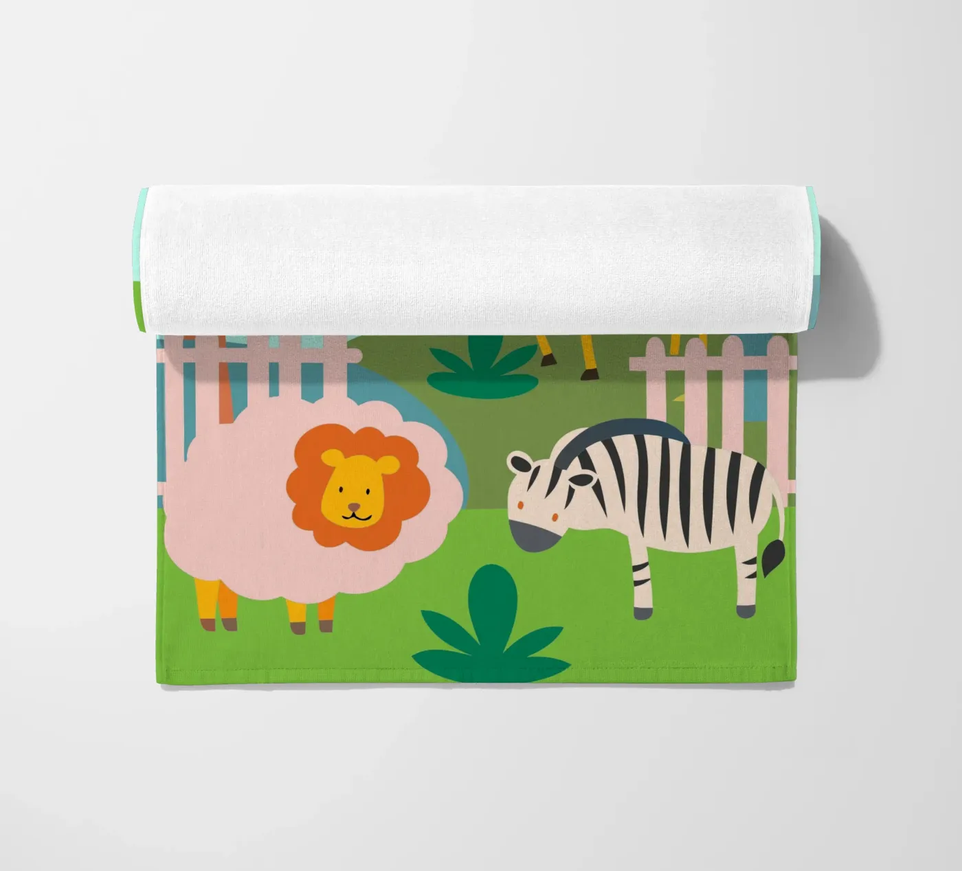 Dierentuin strandhanddoek van CUTE ANIMALS