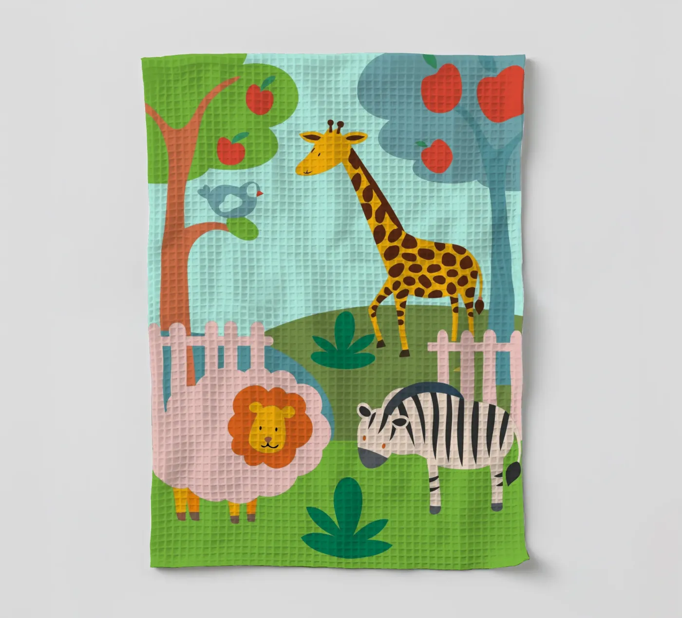 Dierentuin theedoek van CUTE ANIMALS