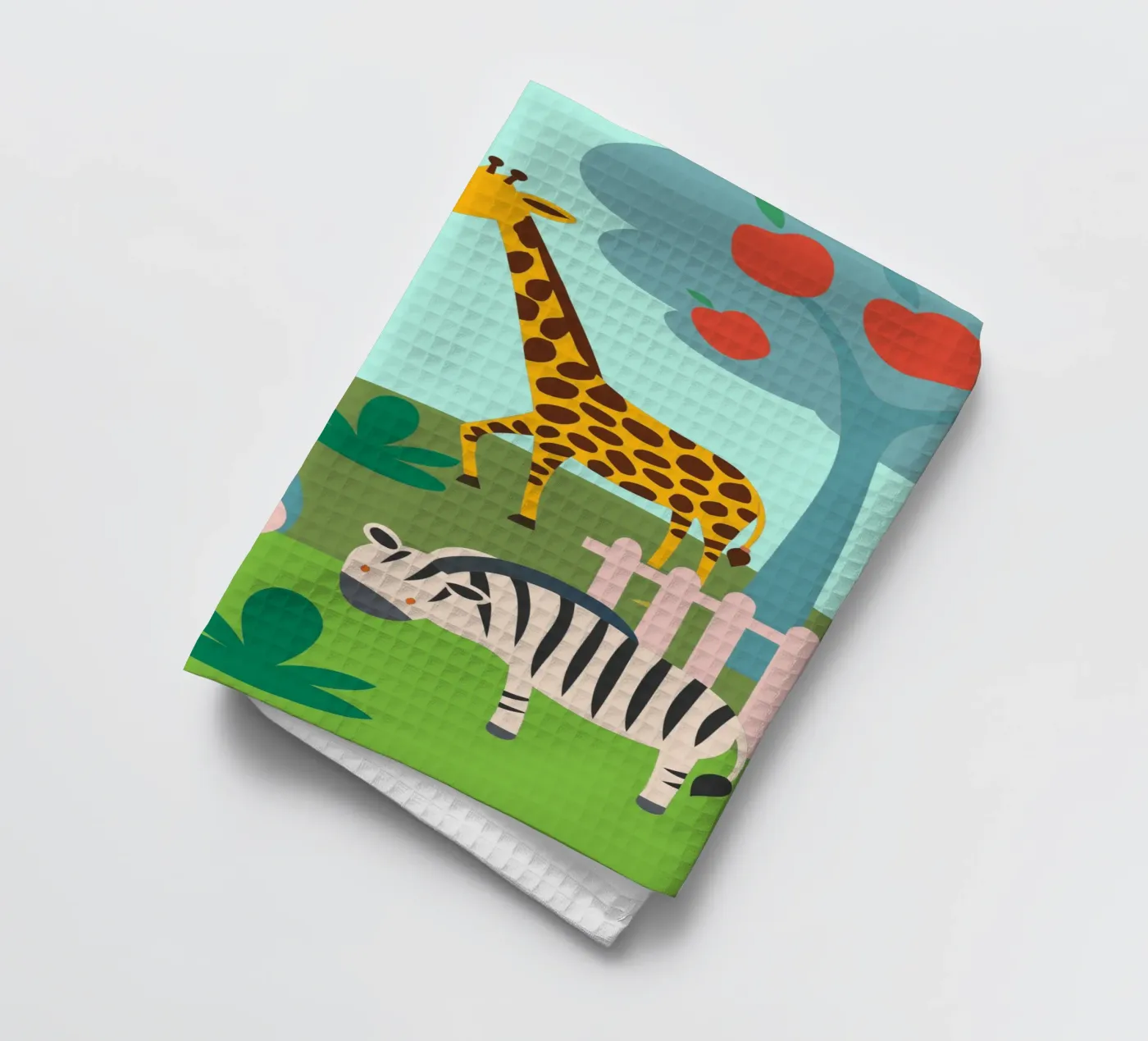 Dierentuin theedoek van CUTE ANIMALS