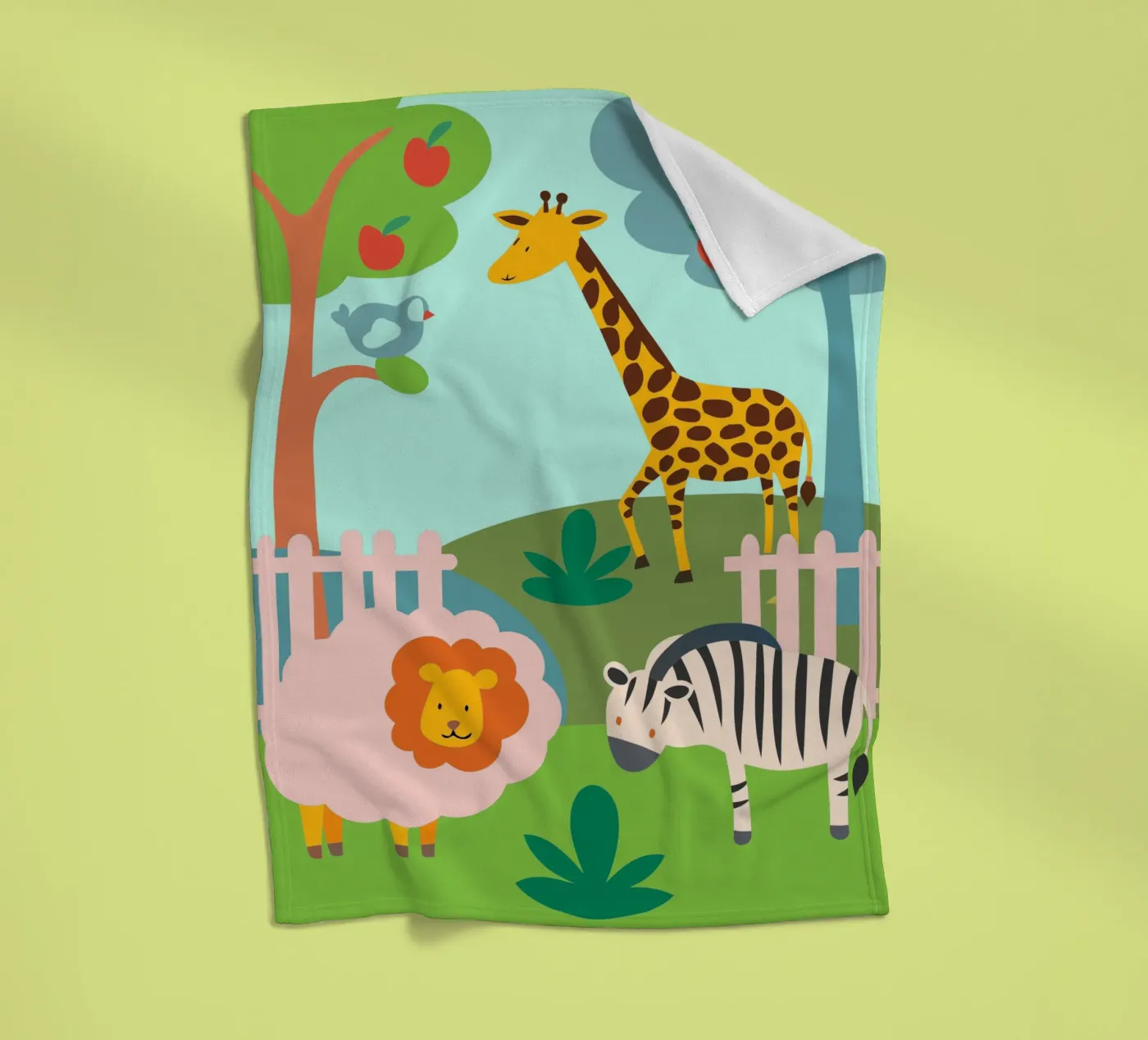 Dierentuin fleecedeken van CUTE ANIMALS