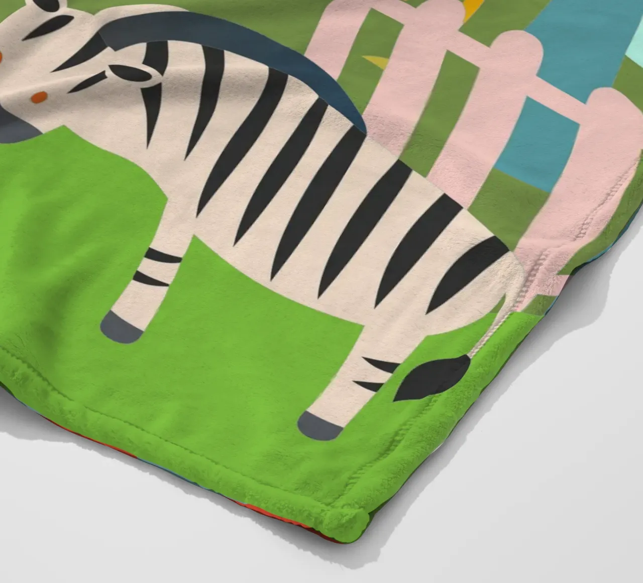 Zoo fleece blanket by CUTE ANIMALS