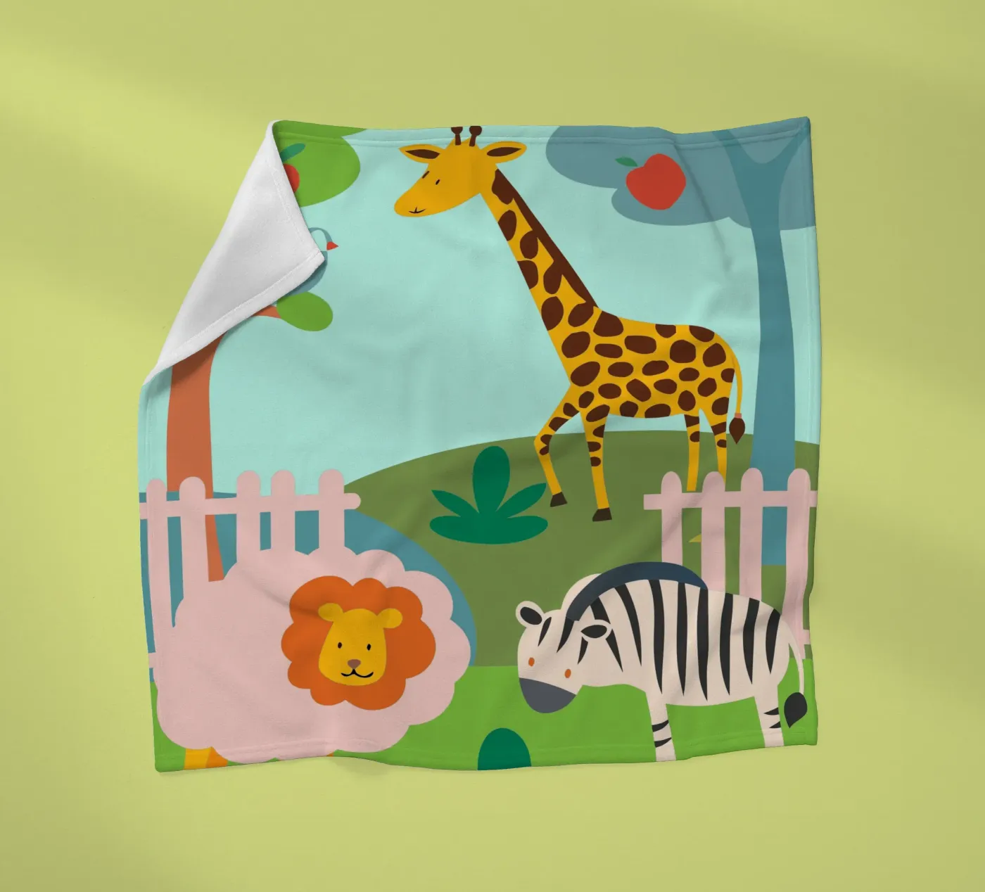 Dierentuin fleecedeken van CUTE ANIMALS