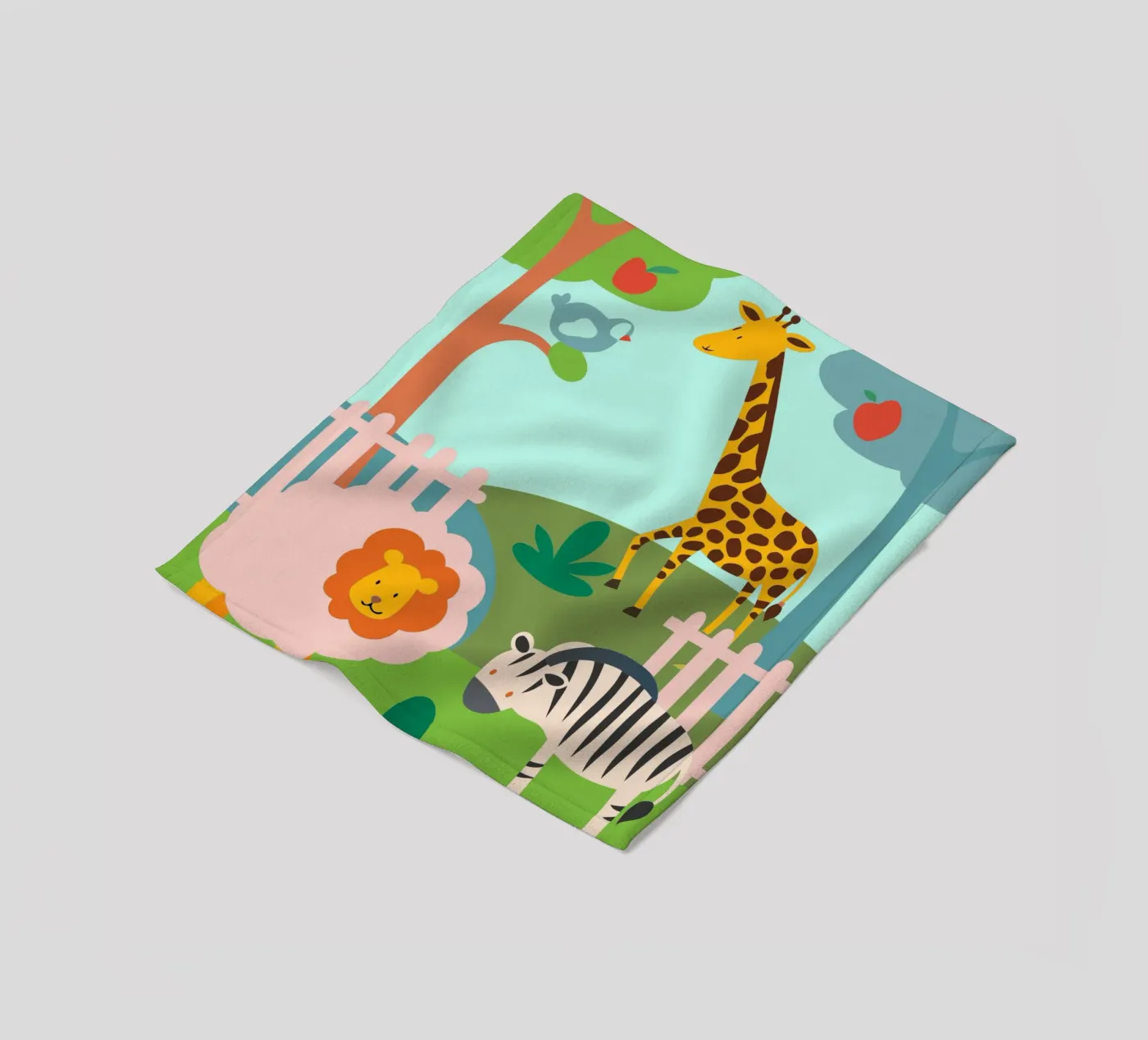 Dierentuin fleecedeken van CUTE ANIMALS