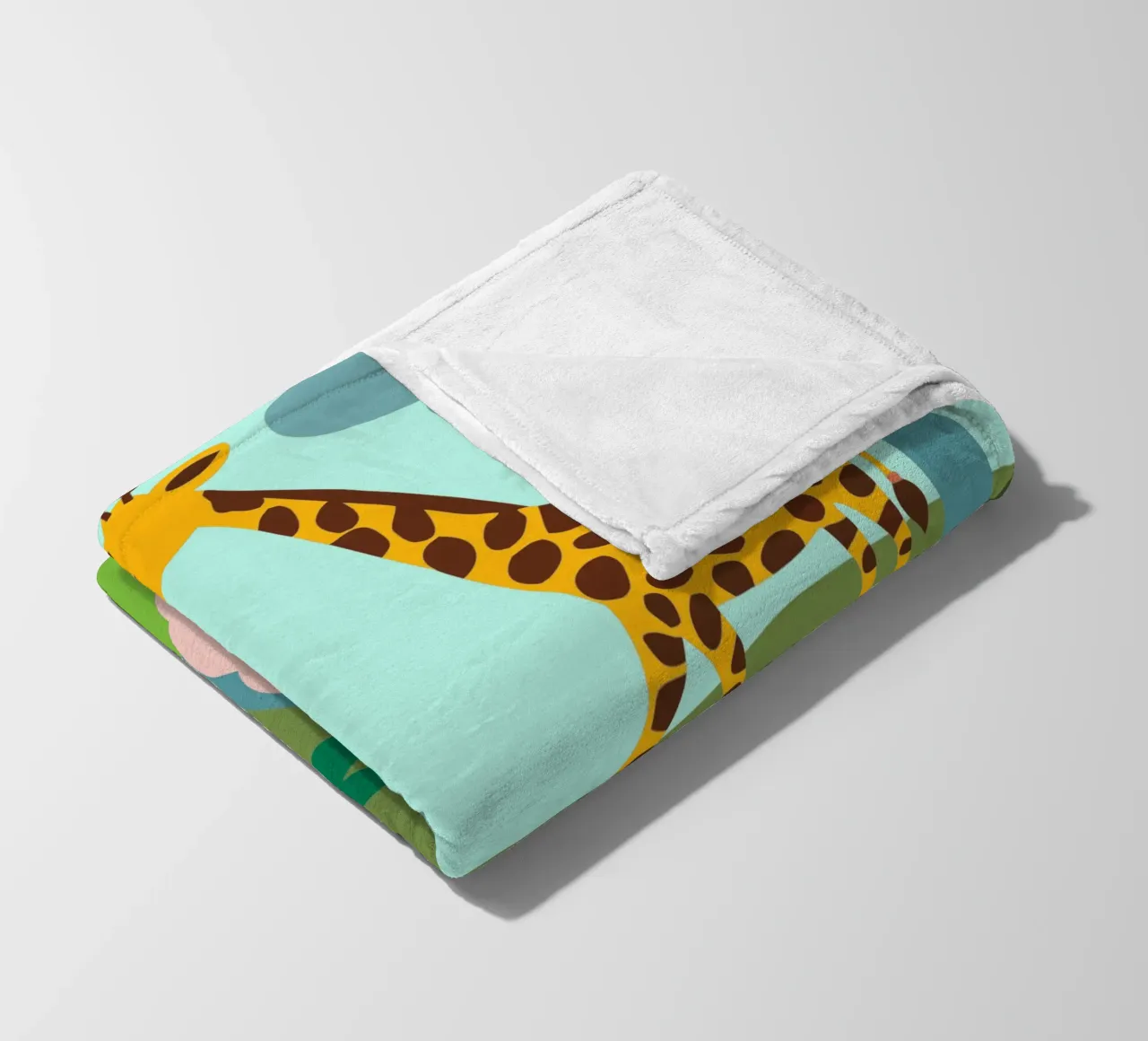 Zoo fleece blanket by CUTE ANIMALS