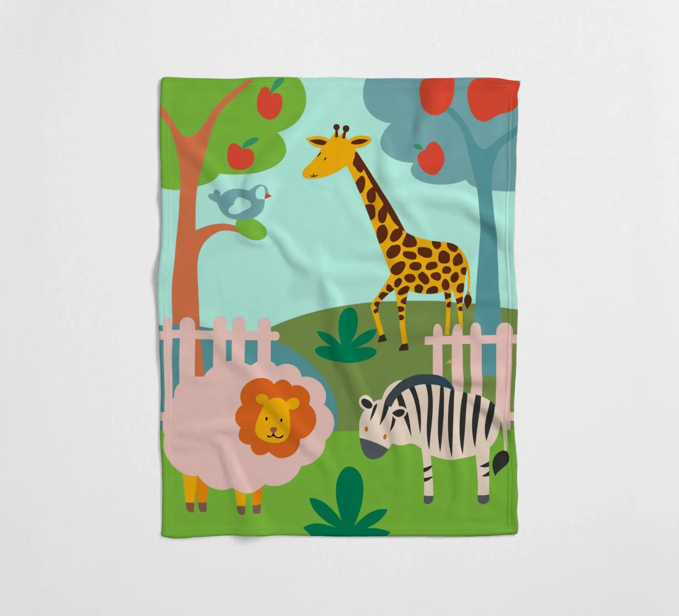 Zoo fleecedeken van CUTE ANIMALS