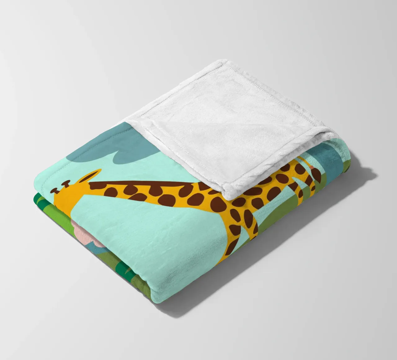 Zoo fleece blanket by CUTE ANIMALS