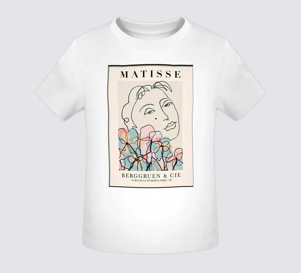 design semplicistico del viso maglietta neonato da gudikan store