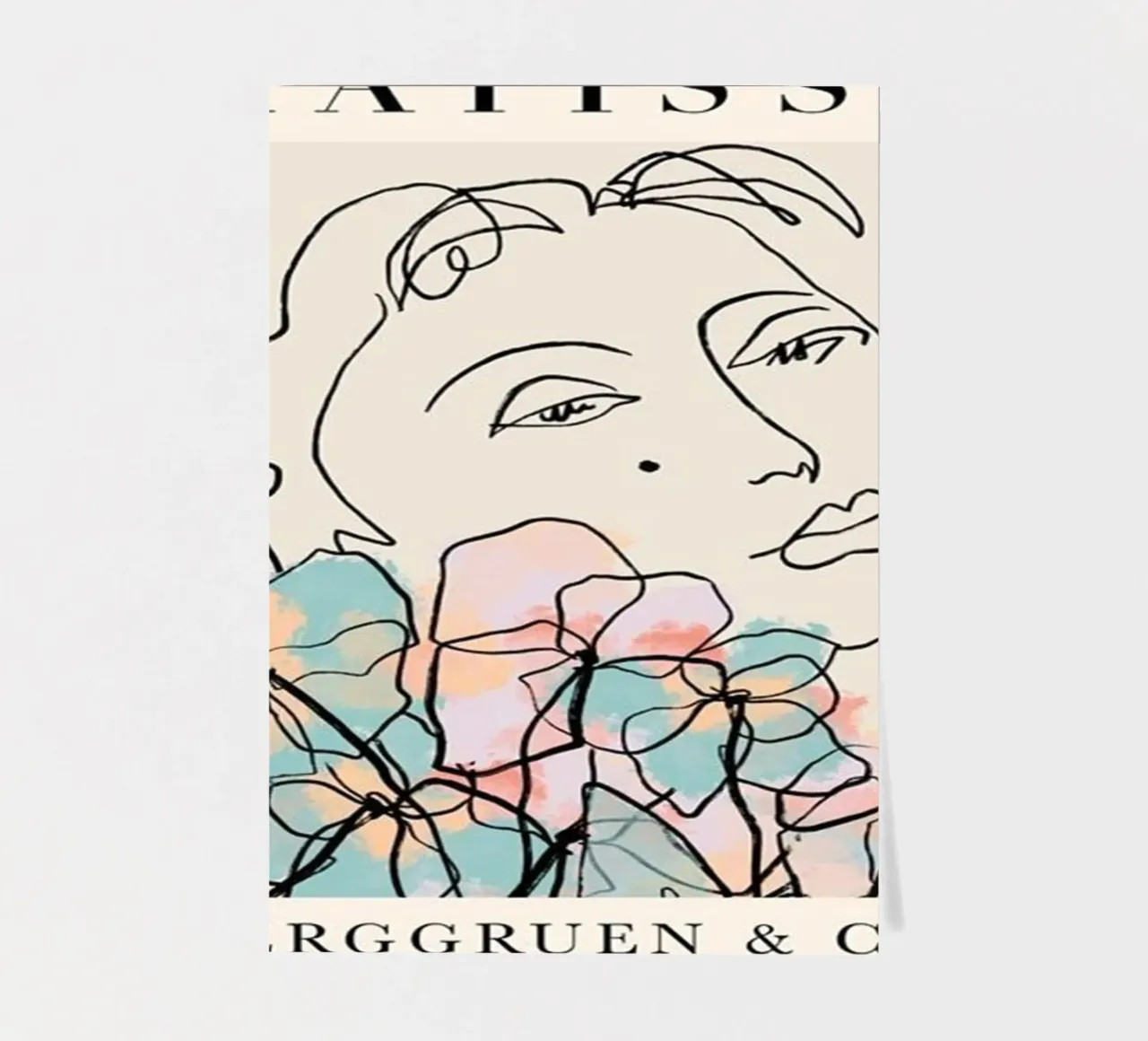 design semplicistico del viso foglio adesivo da gudikan store
