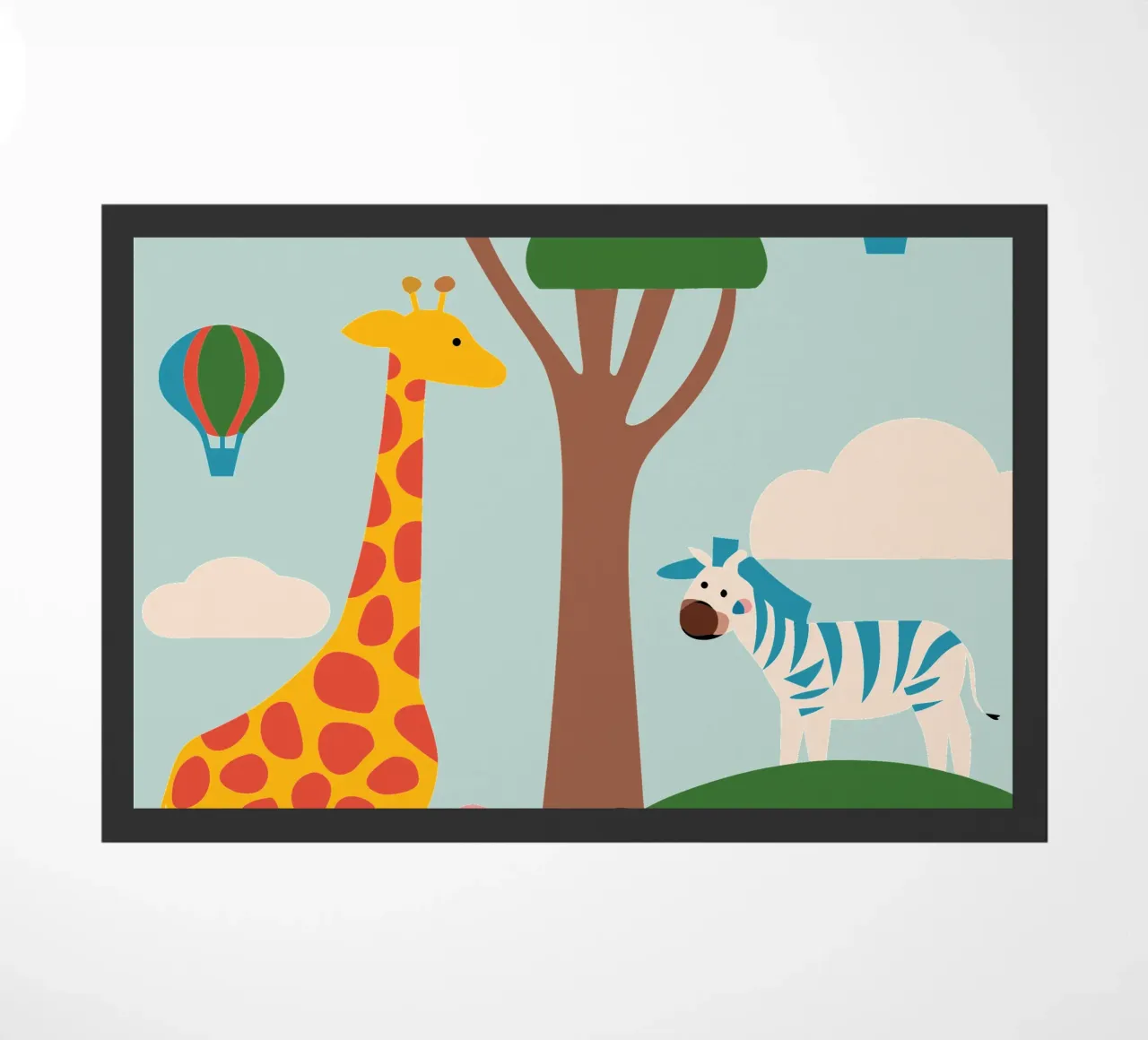 Dierentuin deurmat van CUTE ANIMALS