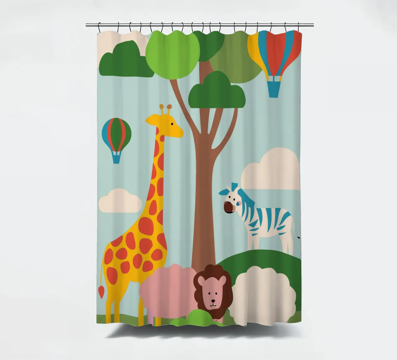 Zoo shower curtain by CUTE ANIMALS