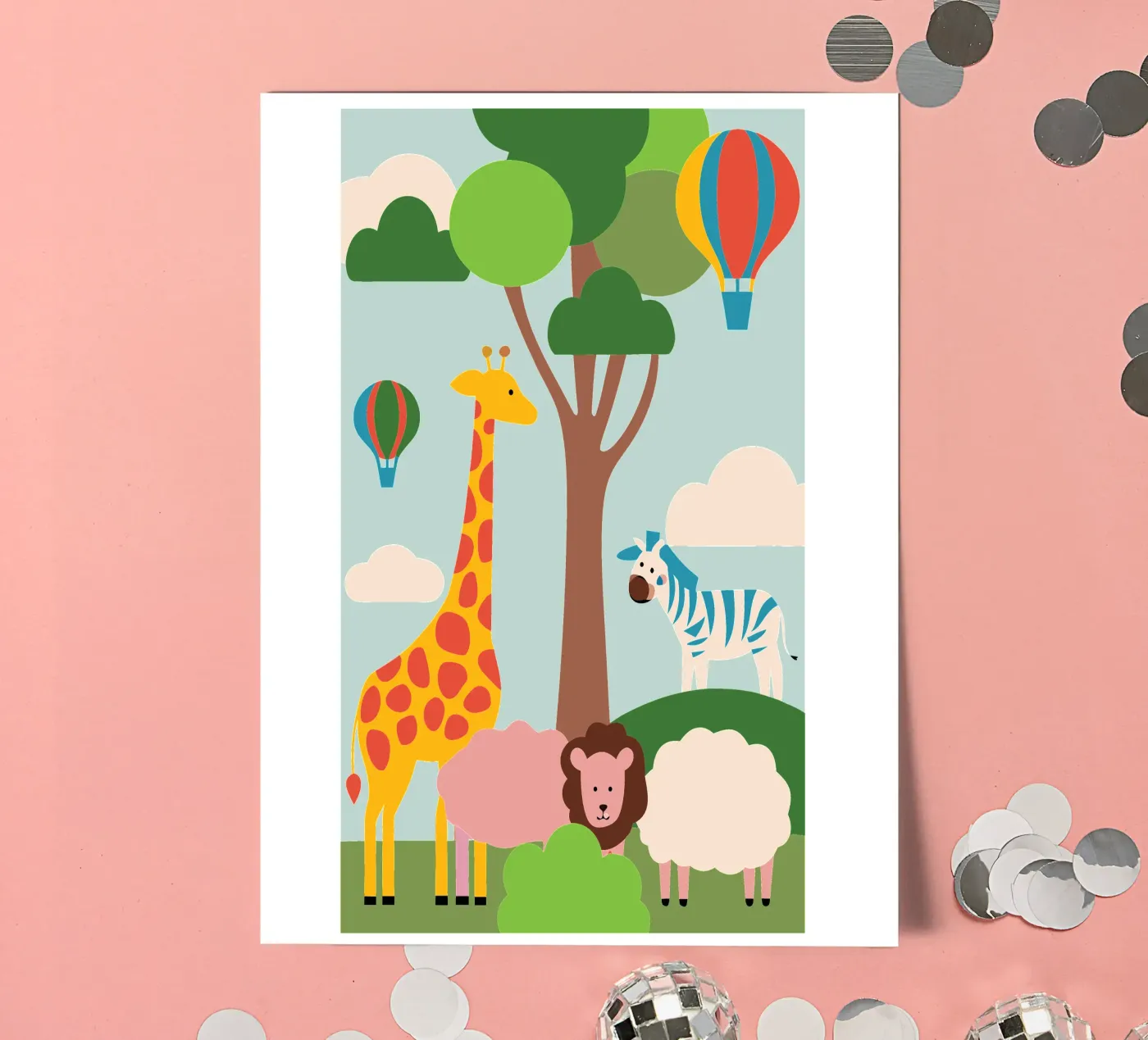 Dierentuin stickervel van CUTE ANIMALS