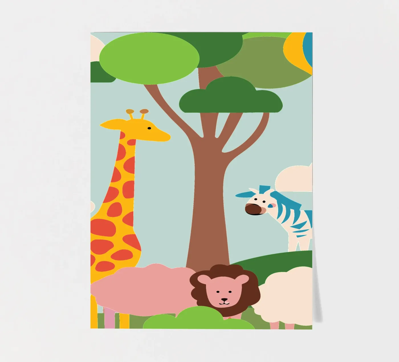 Dierentuin stickervel van CUTE ANIMALS