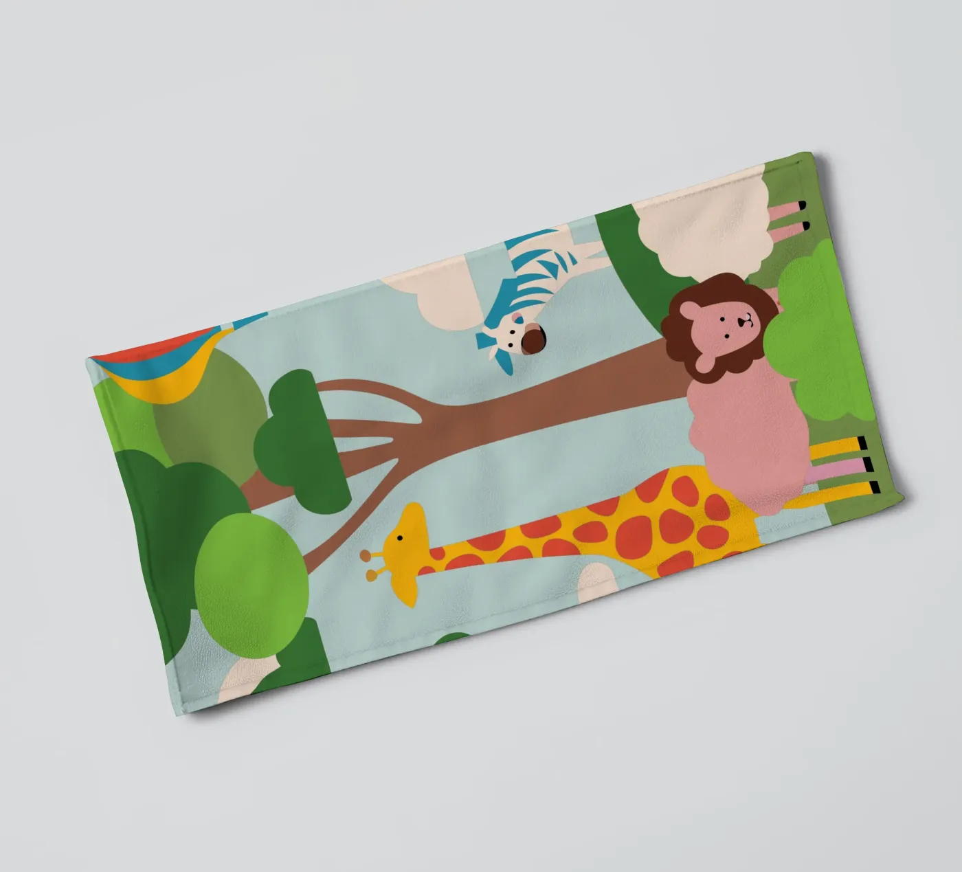 Dierentuin badhanddoek van CUTE ANIMALS