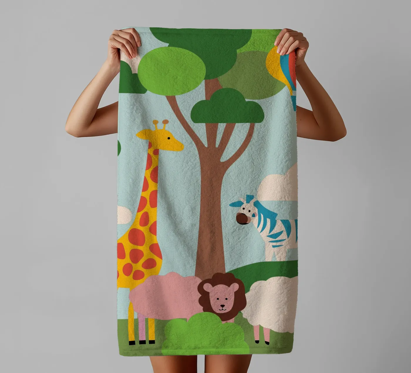 Dierentuin badhanddoek van CUTE ANIMALS