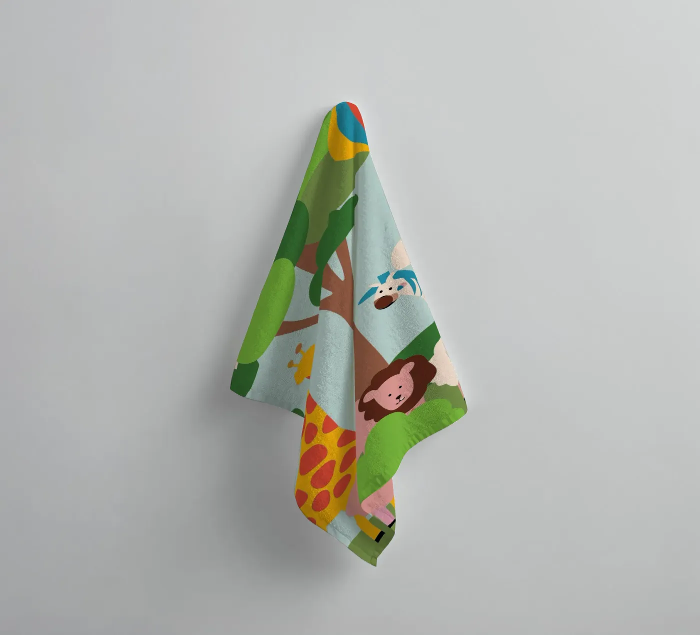 Dierentuin badhanddoek van CUTE ANIMALS