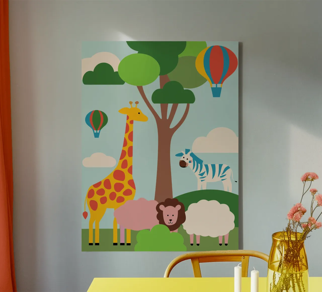 Zoo canvas by CUTE ANIMALS