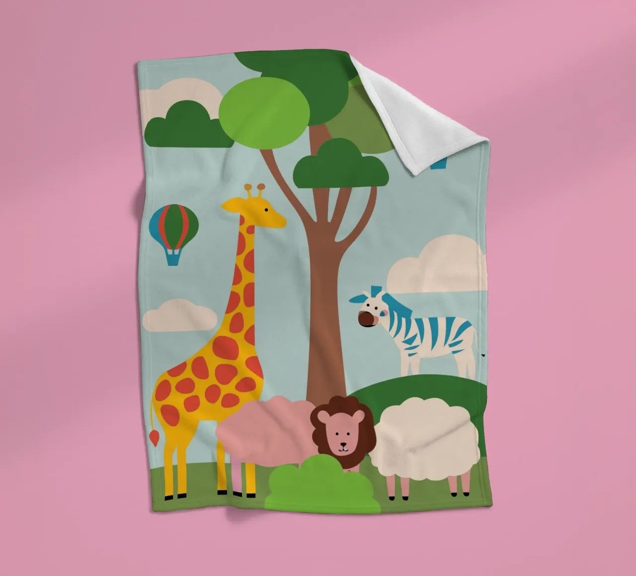 Zoo fleecedeken van CUTE ANIMALS