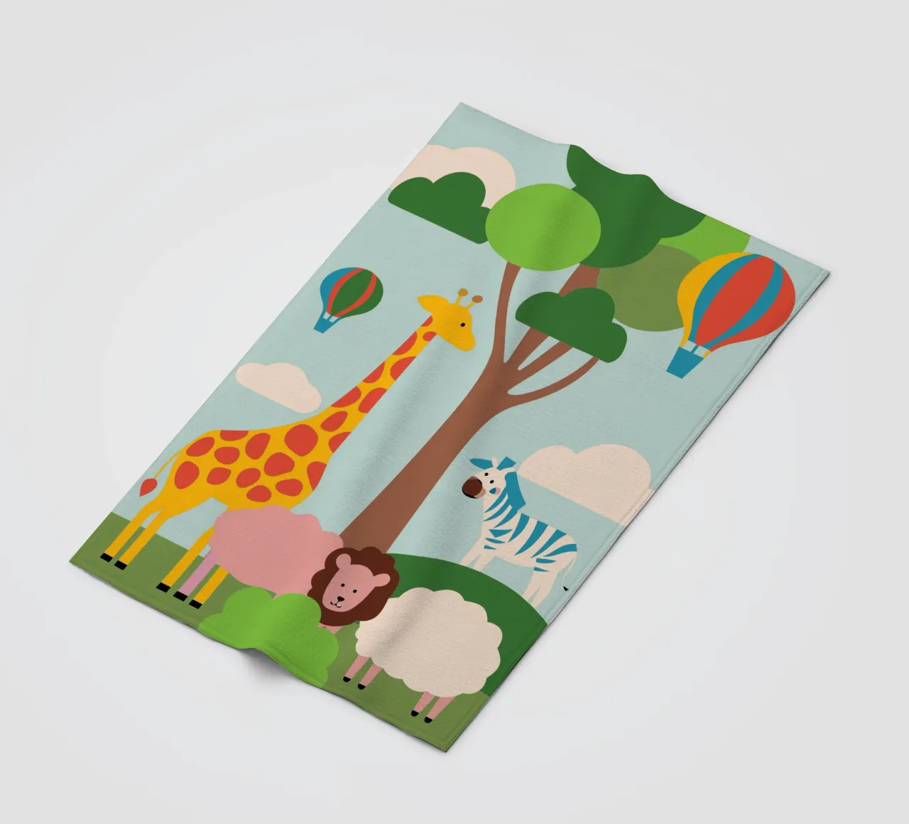 Zoo fleecedeken van CUTE ANIMALS