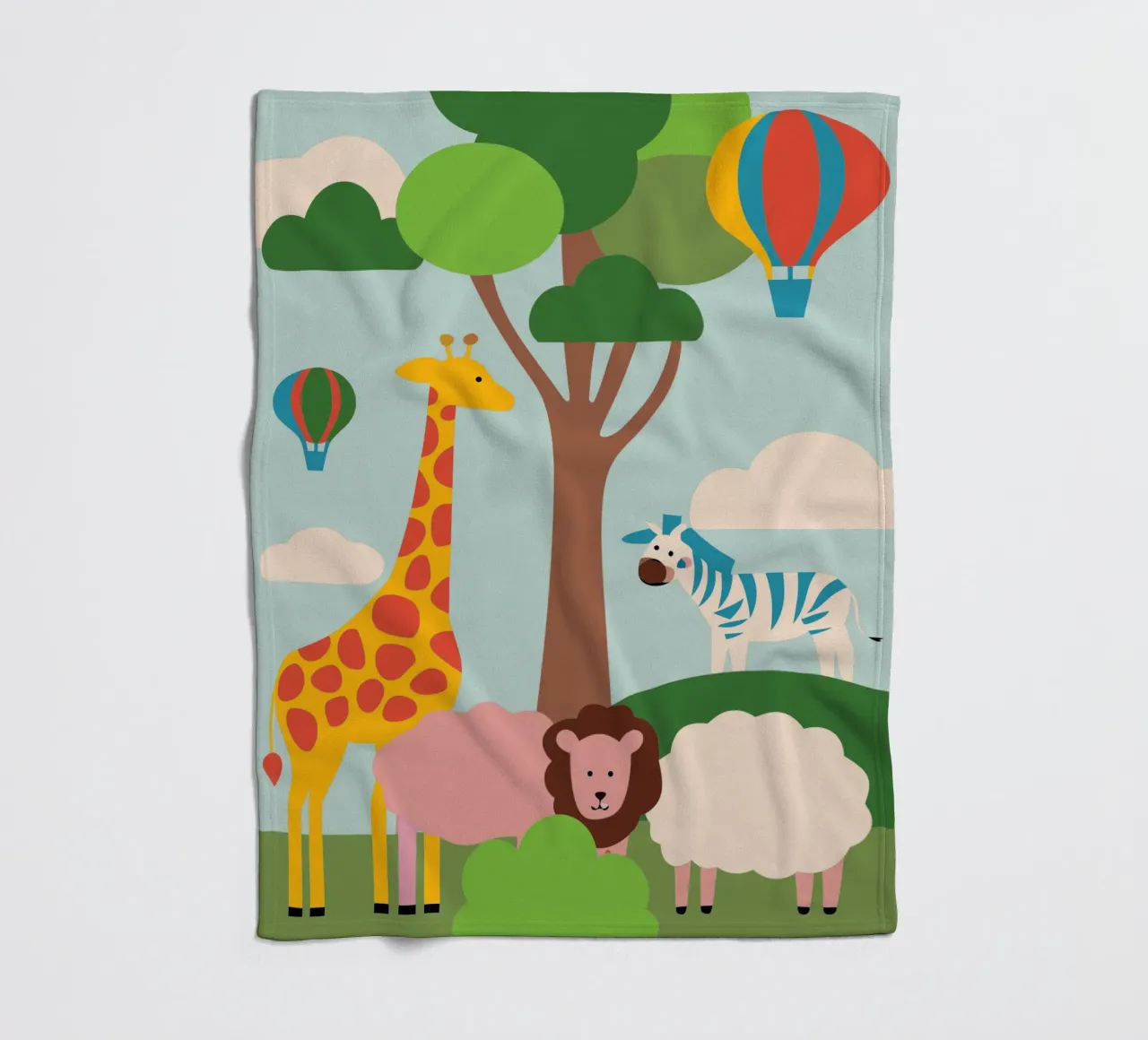 Zoo fleecedeken van CUTE ANIMALS