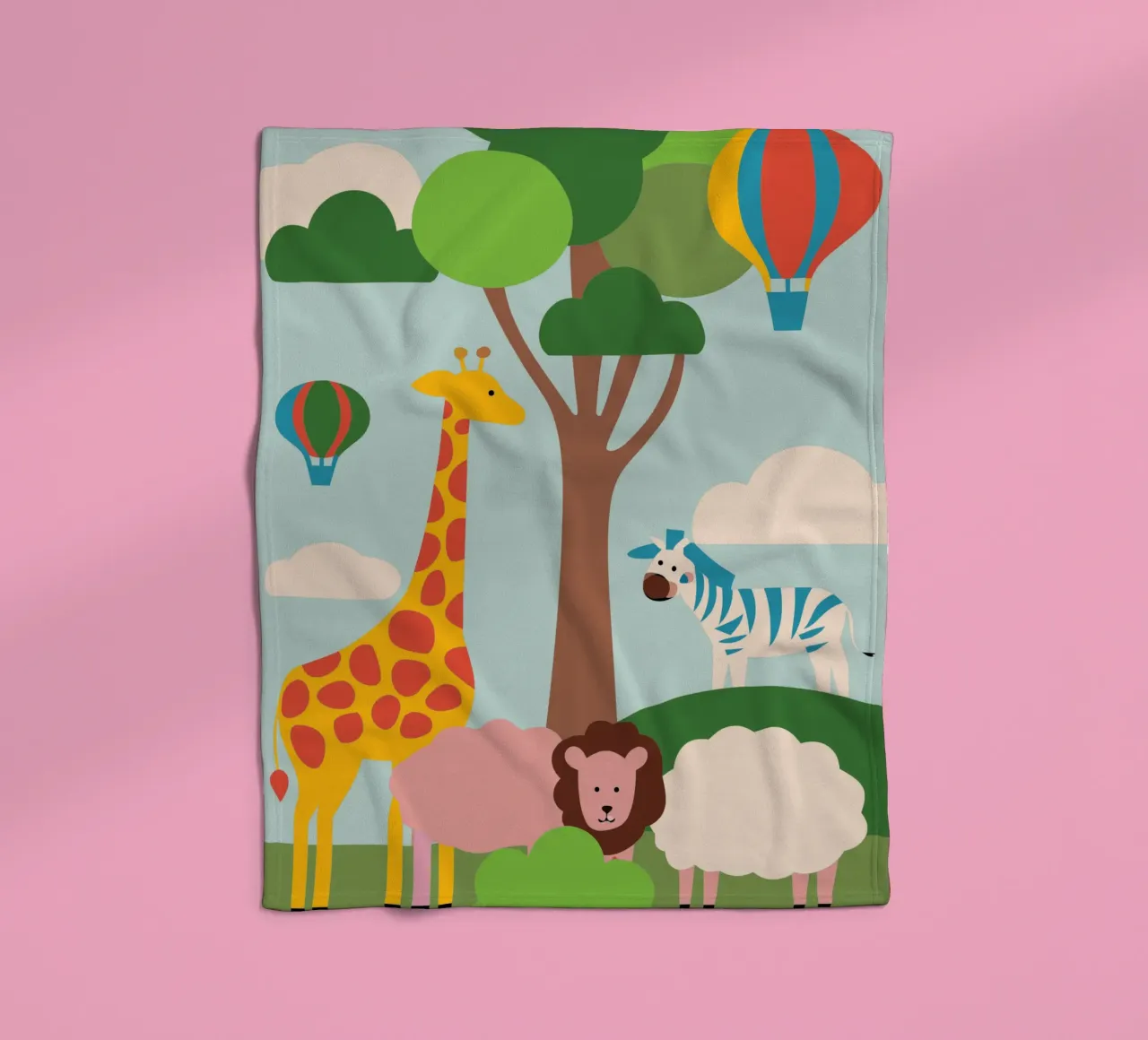 Zoo fleecedeken van CUTE ANIMALS