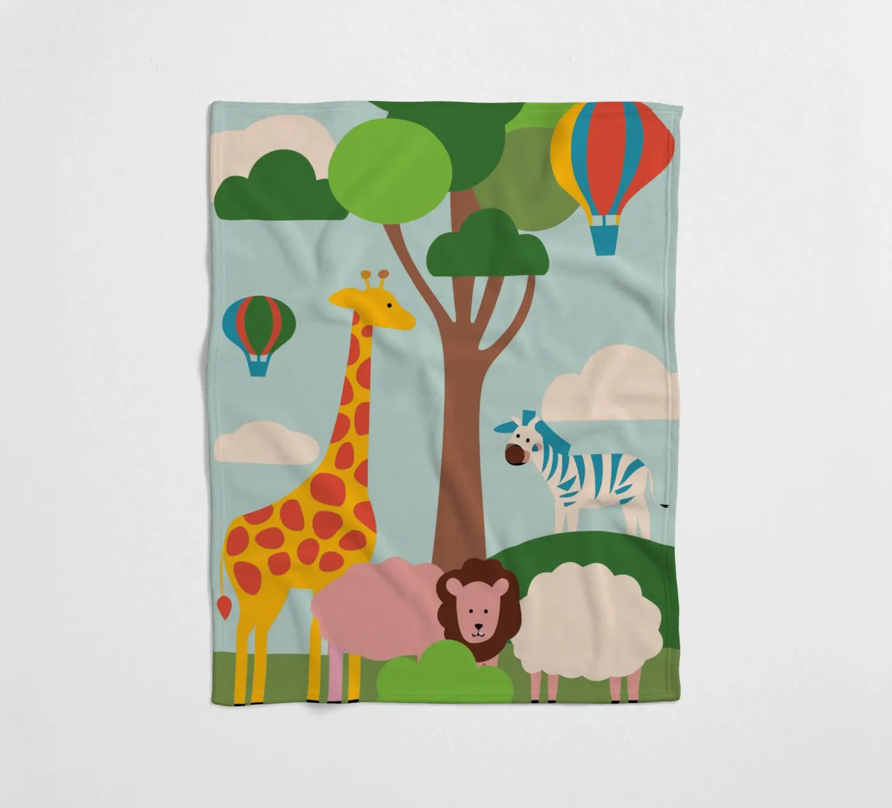 Zoo fleecedeken van CUTE ANIMALS