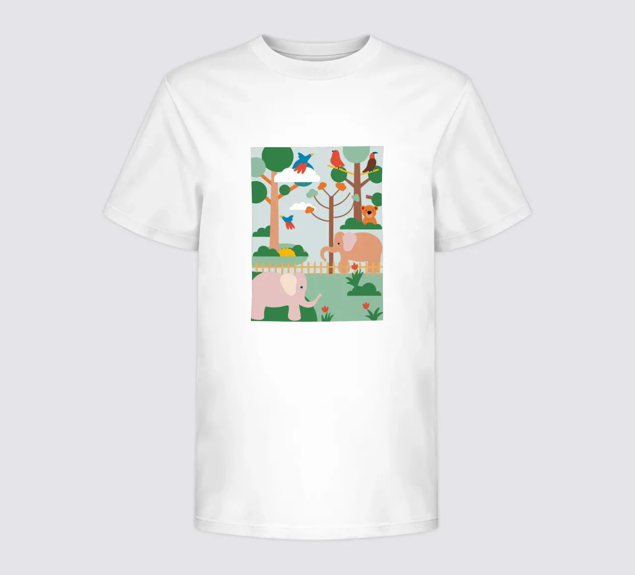 Elefanten-Zoo Kinder T-Shirt von CUTE ANIMALS