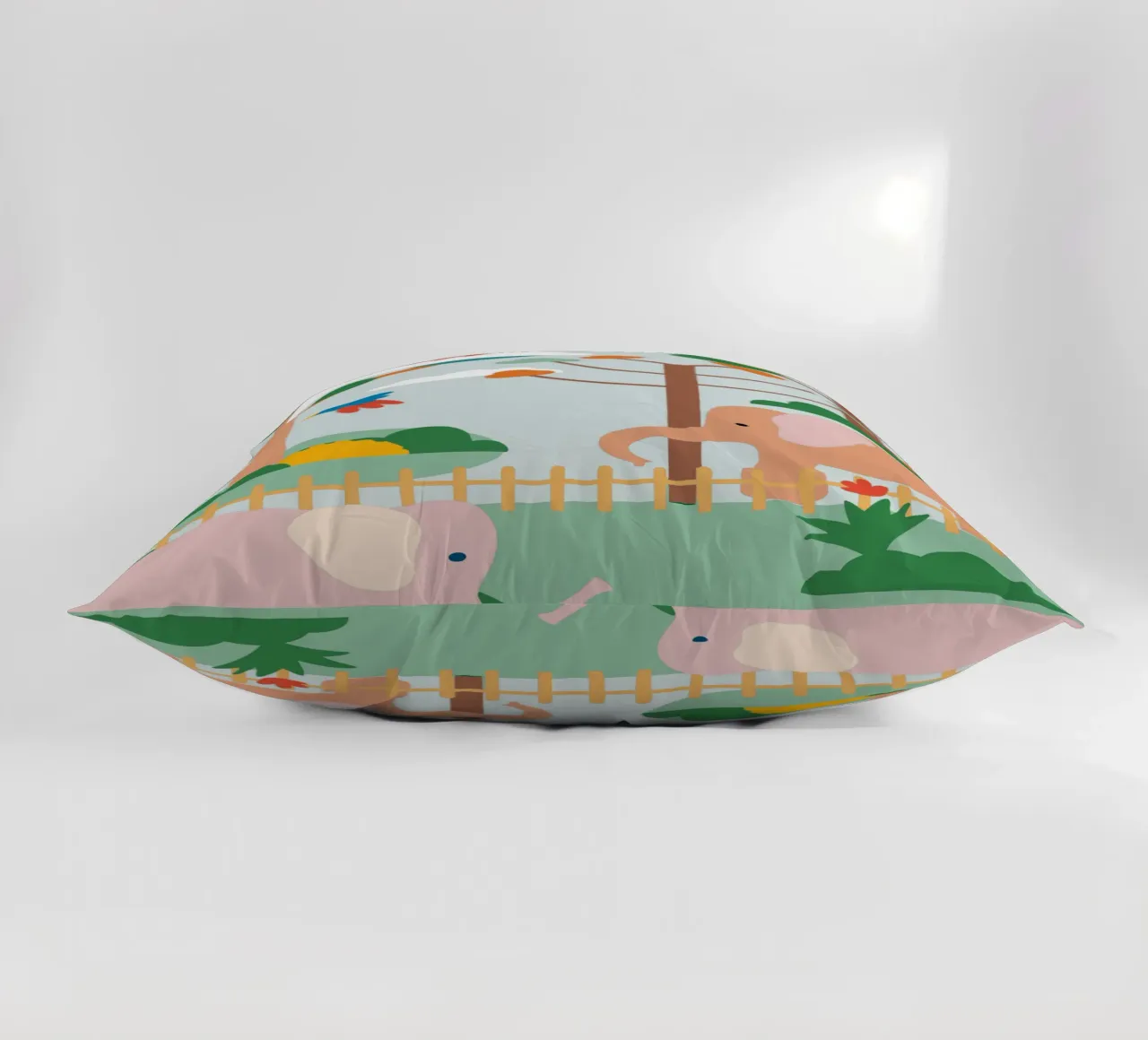 Elephant Zoo decorative cushion by CUTE ANIMALS