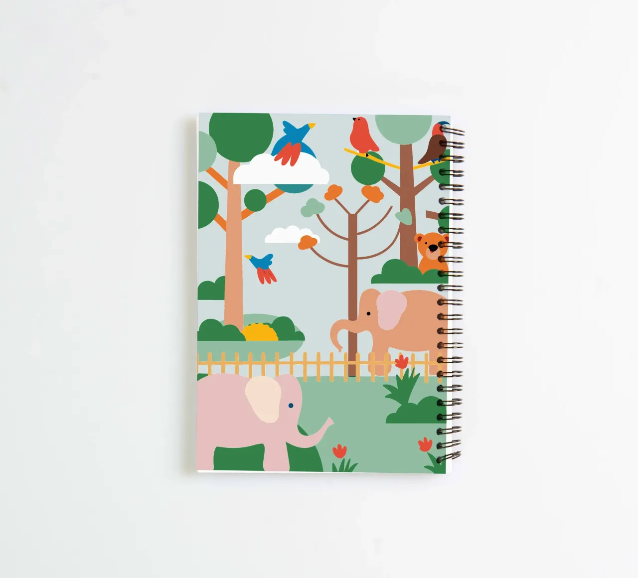 Elephant Zoo spiral notebook by CUTE ANIMALS