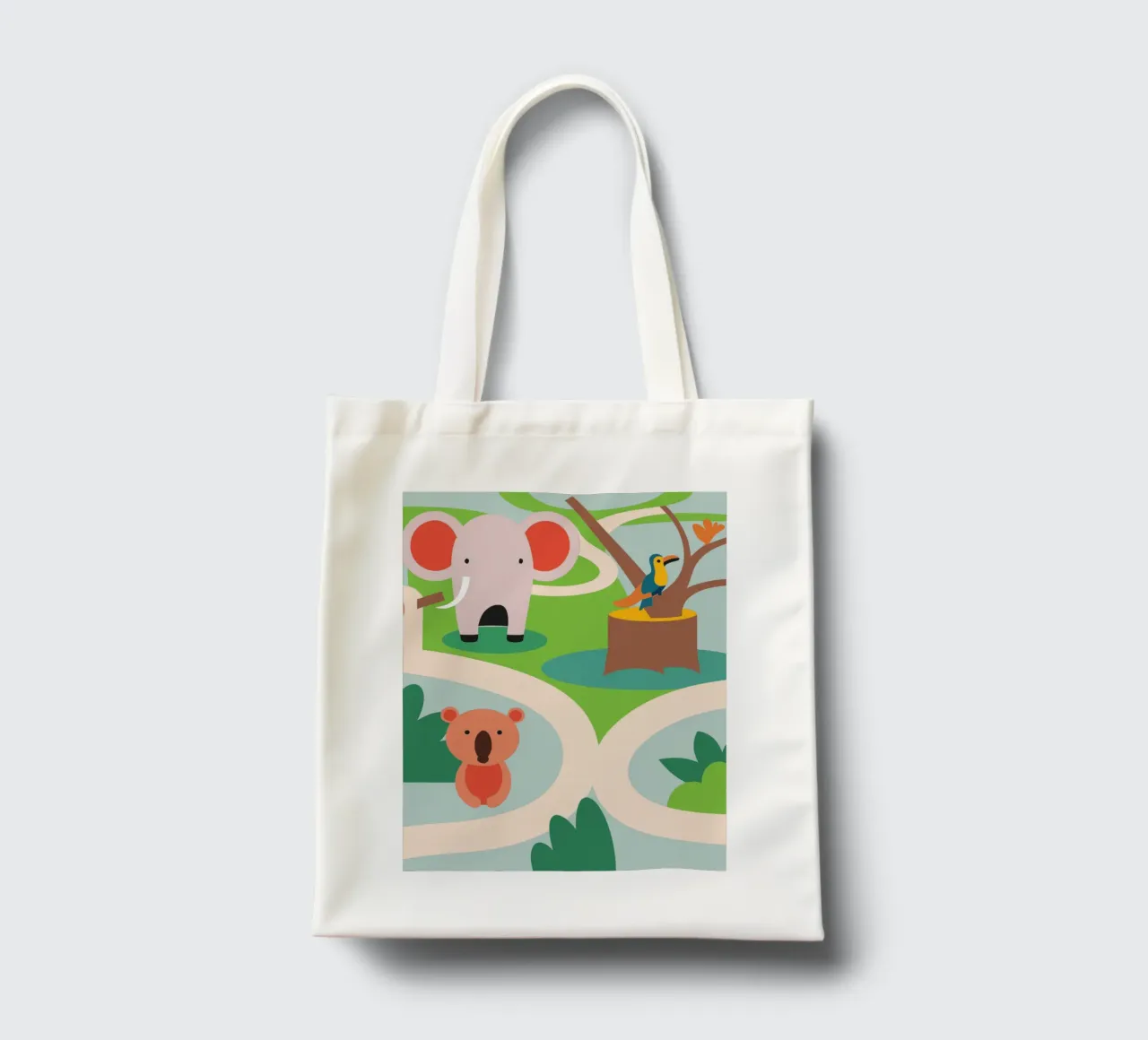 Elephant Zoo tote bag by CUTE ANIMALS