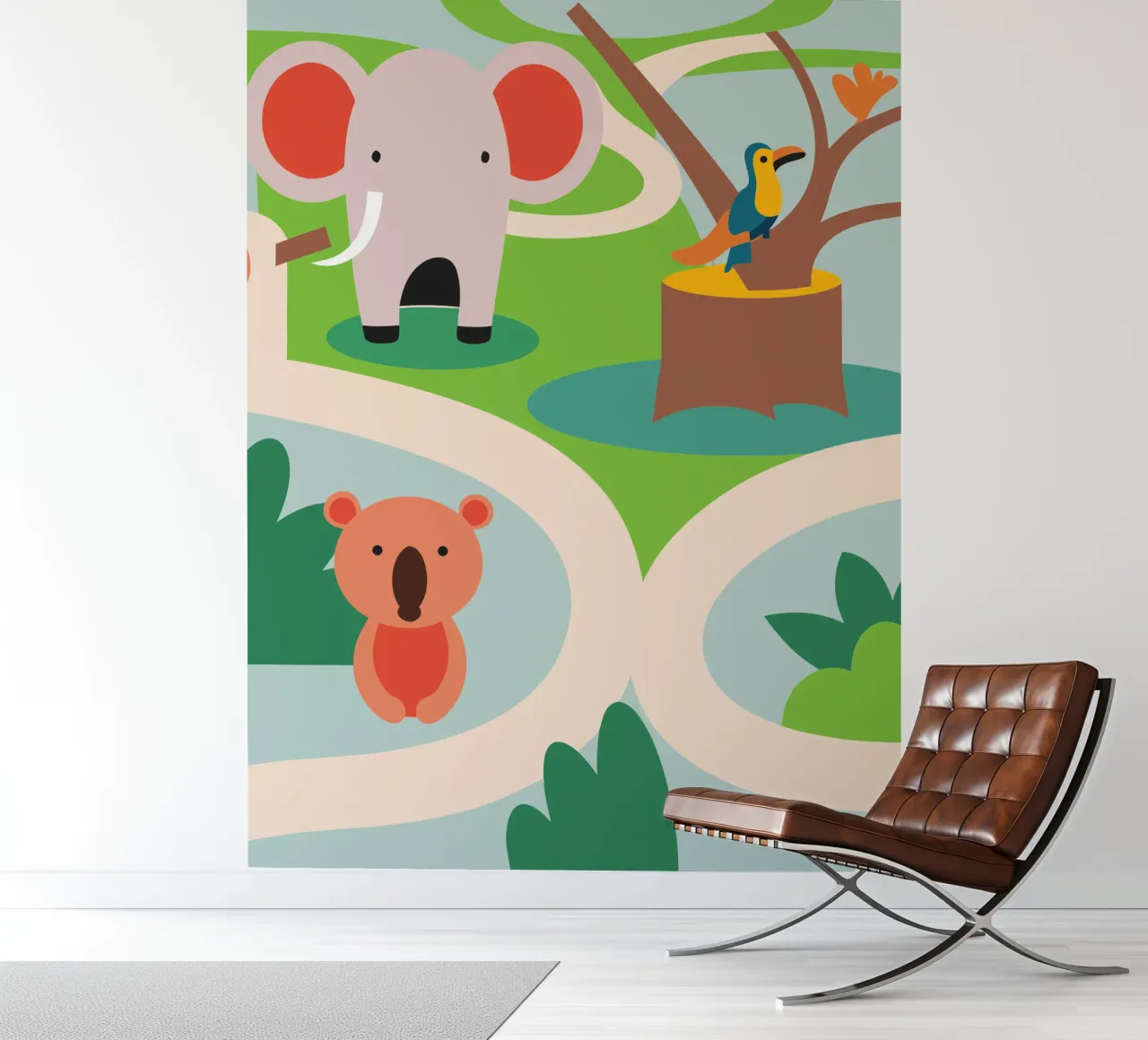 Elephant Zoo photo wallpaper by CUTE ANIMALS