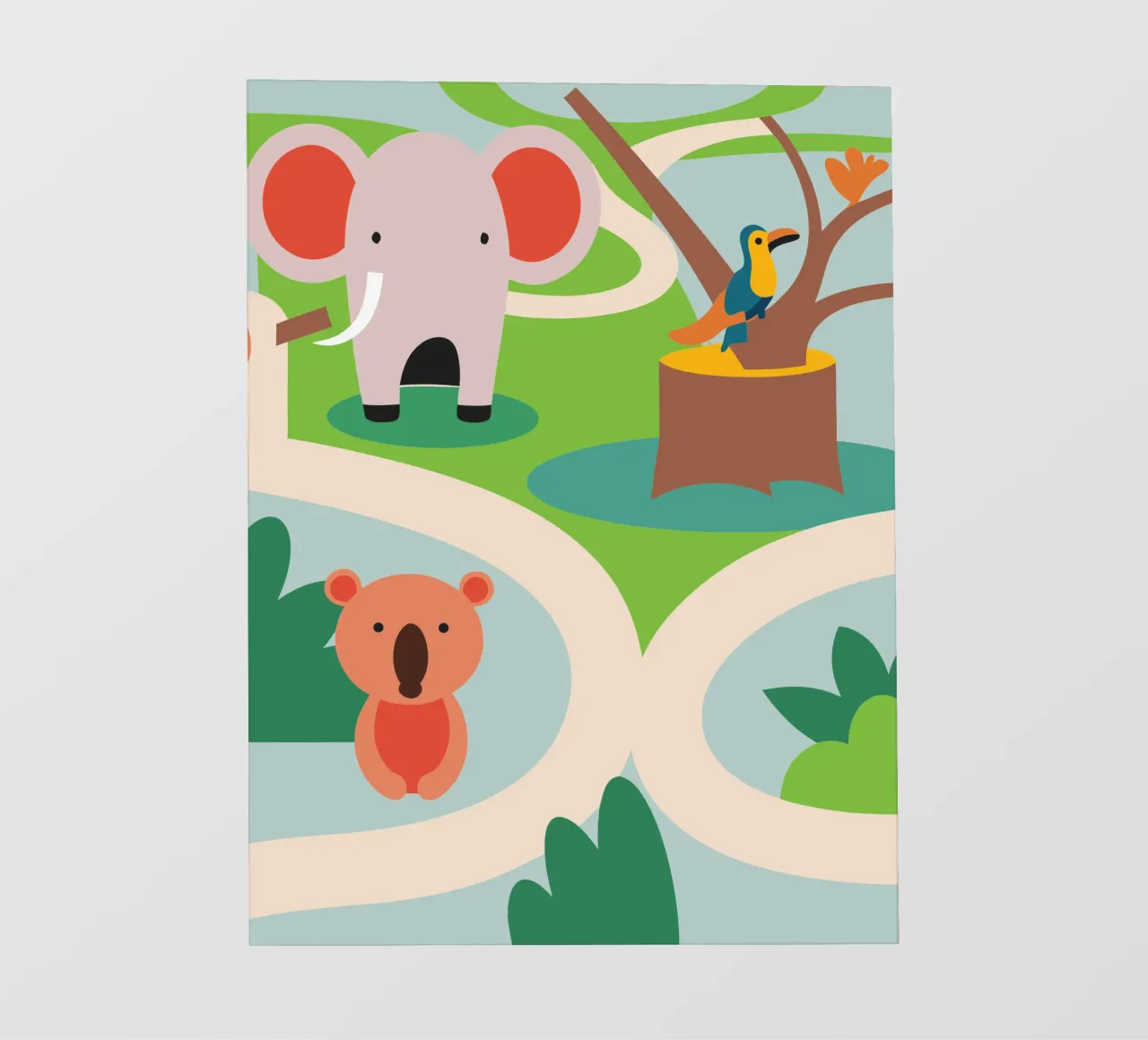 Elephant Zoo photo wallpaper by CUTE ANIMALS