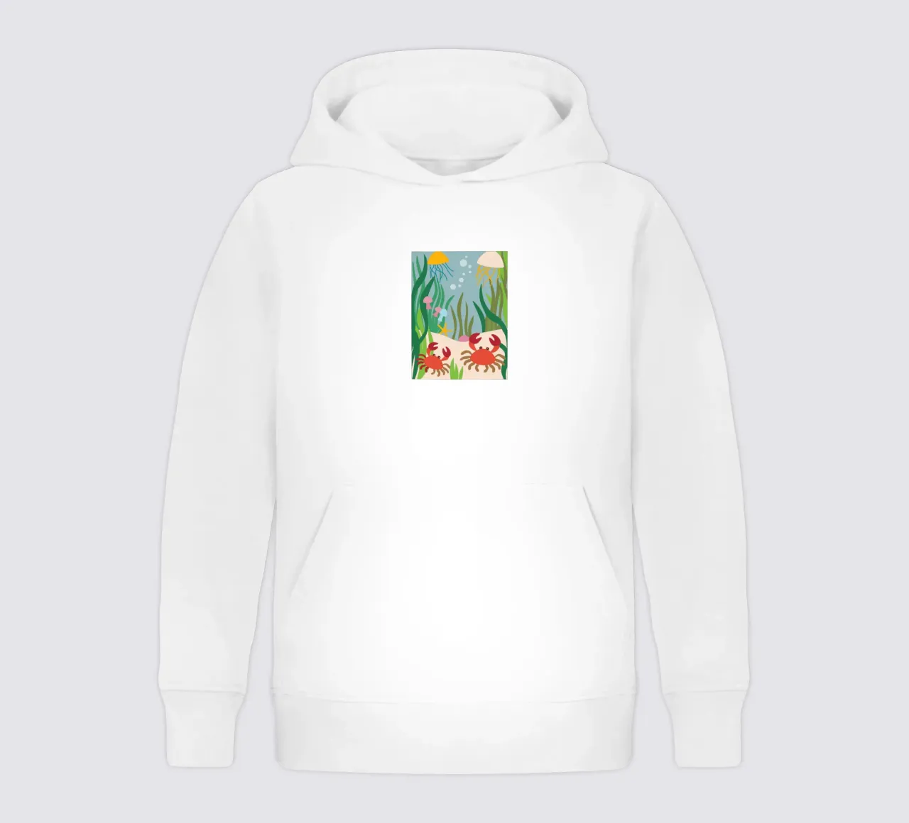Granchio e medusa felpa bambino con cappuccio da CUTE ANIMALS