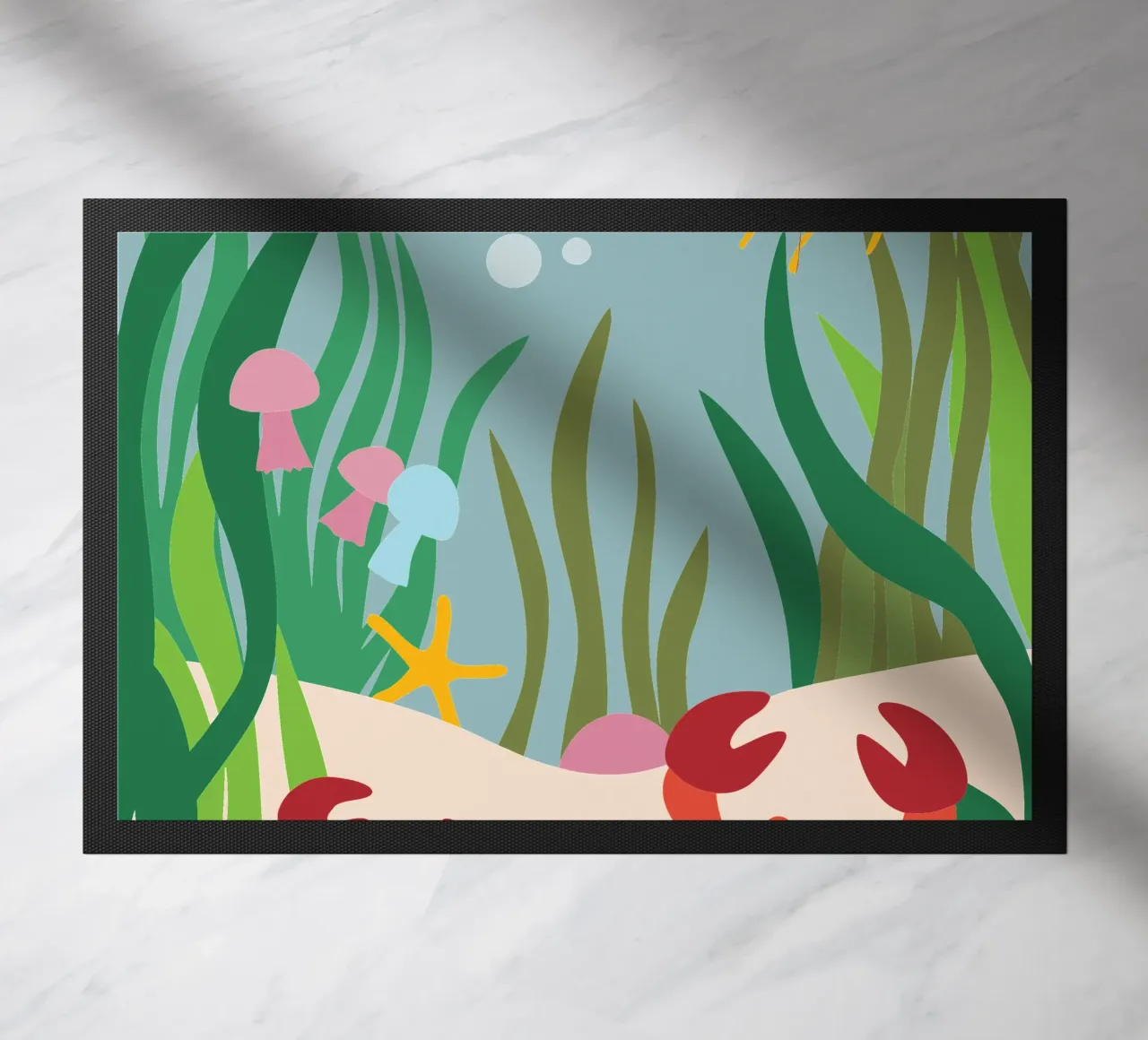 Granchio e medusa zerbino da CUTE ANIMALS