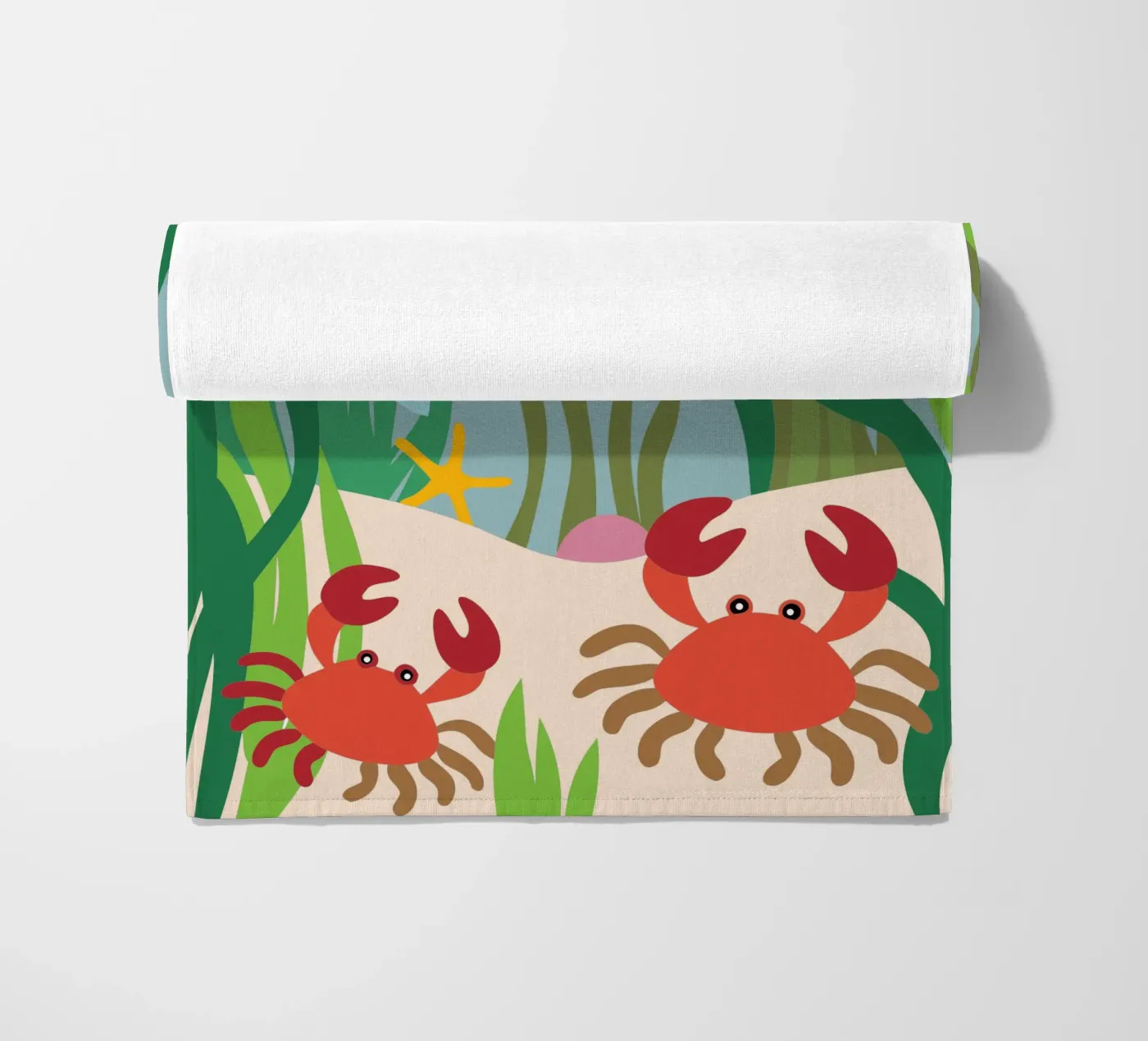 Crab and Jellyfish telo mare da CUTE ANIMALS