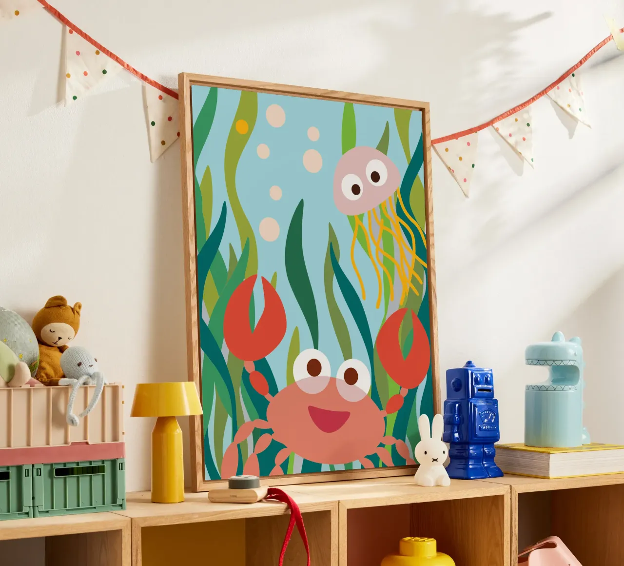 Granchio e medusa plexiglass da CUTE ANIMALS
