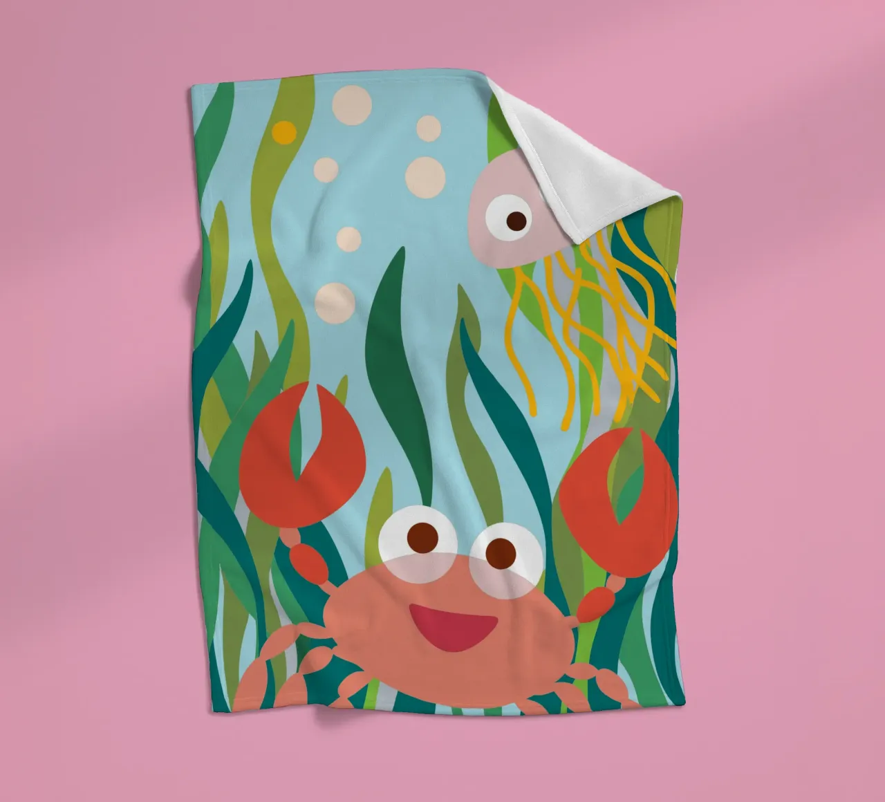 Granchio e medusa coperta in pile da CUTE ANIMALS