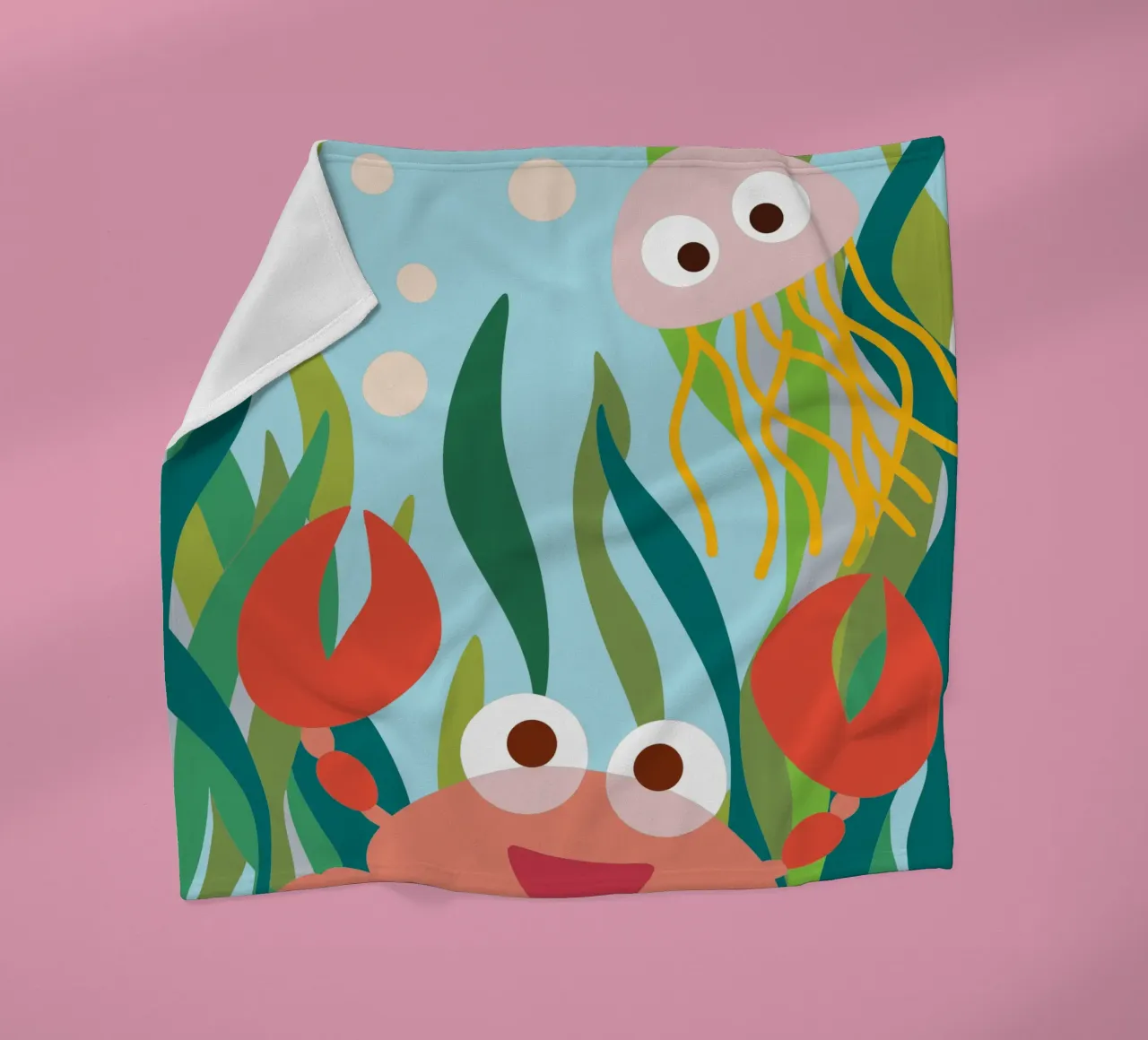 Granchio e medusa coperta in pile da CUTE ANIMALS